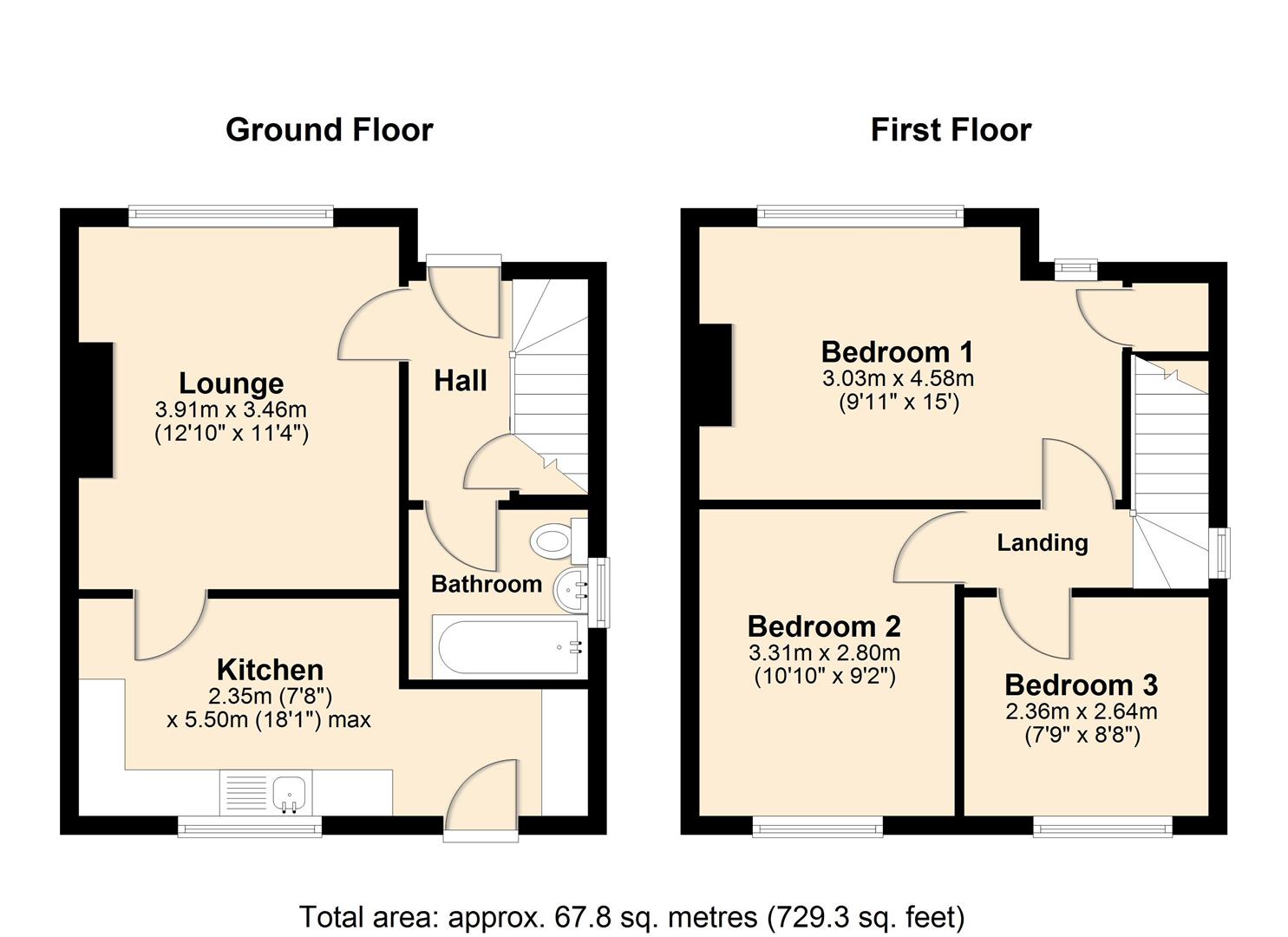 85, Hornby Grove, Hull floorplan
