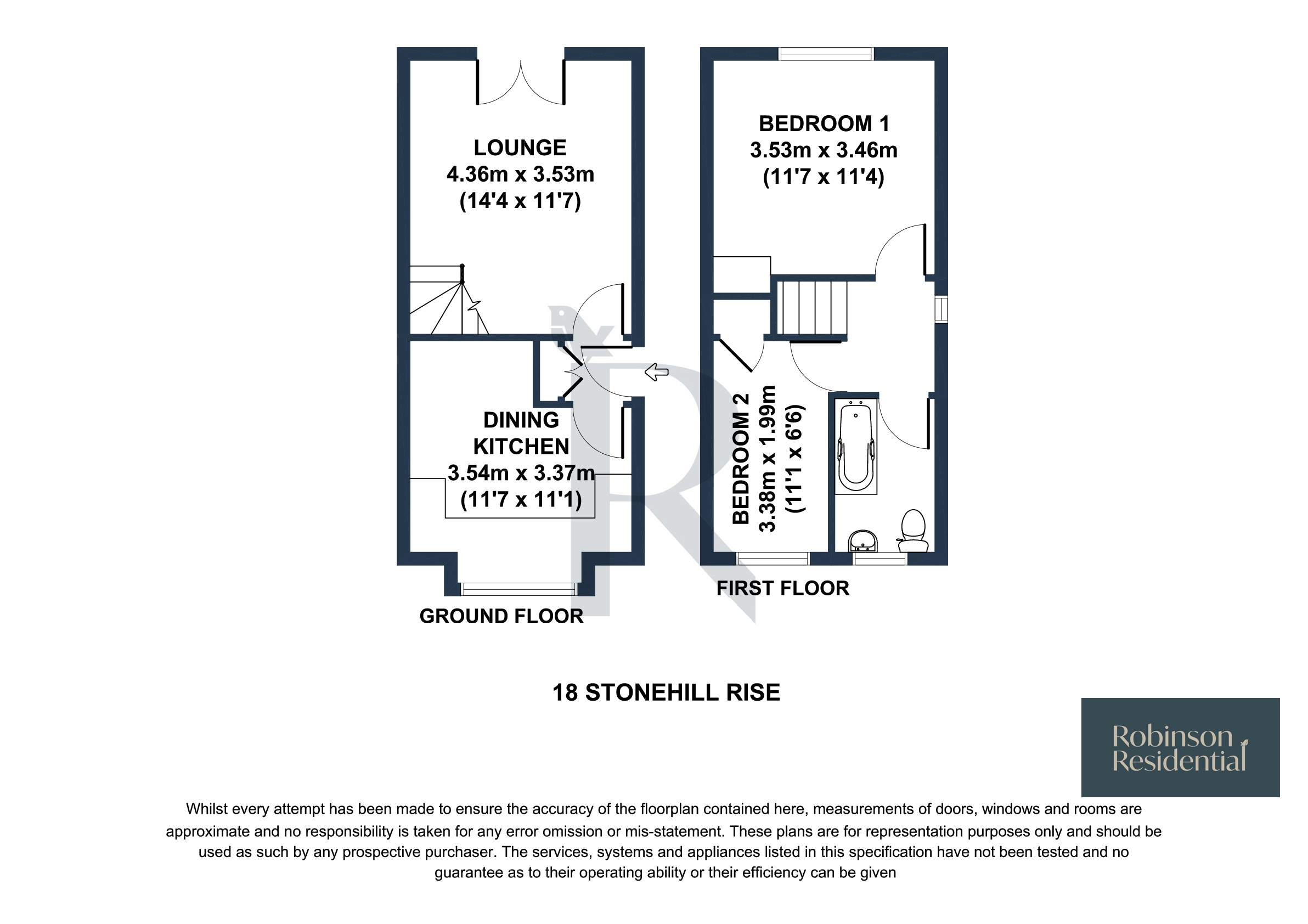 18, Stonehill Rise, Barnsley floorplan
