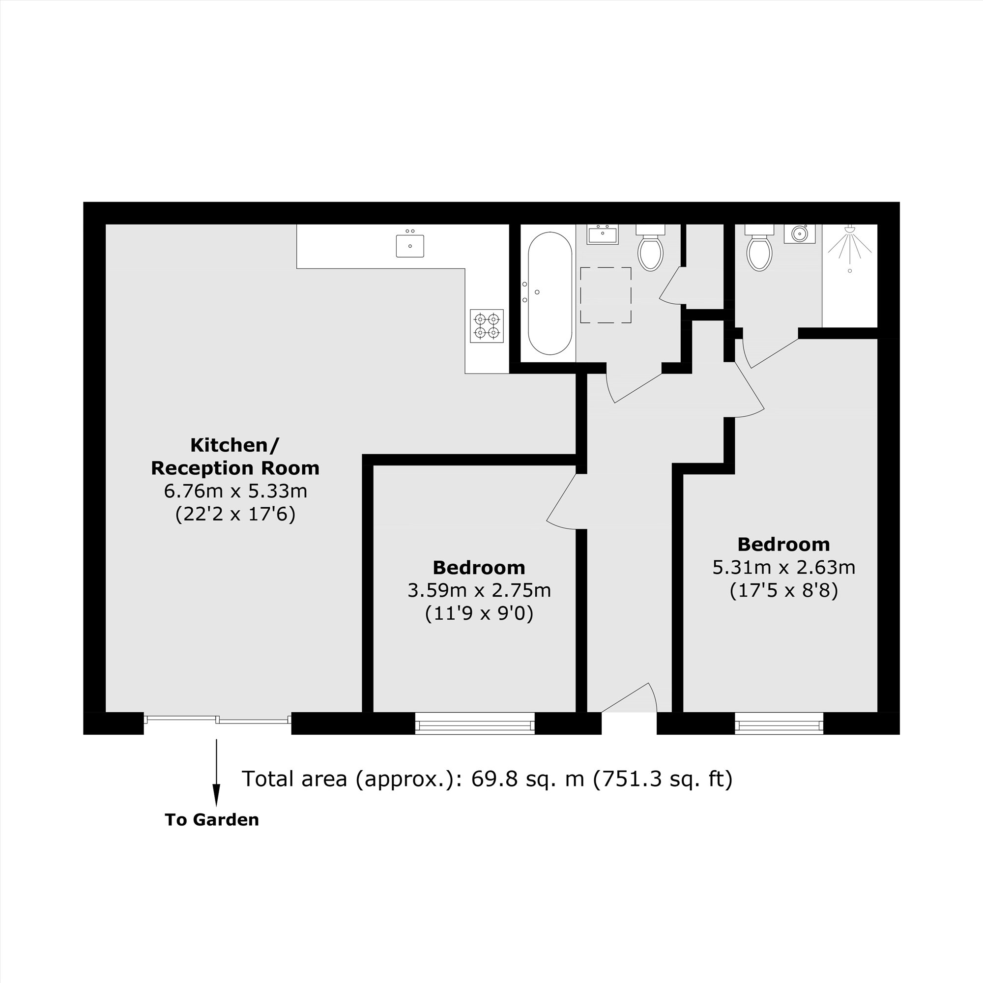 5, Woodland Mews, London floorplan