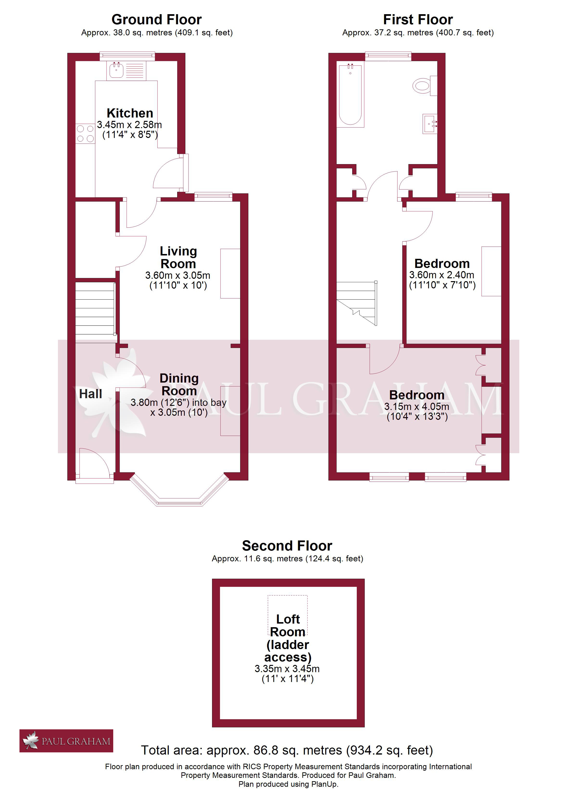 39, Tharp Road, Wallington floorplan