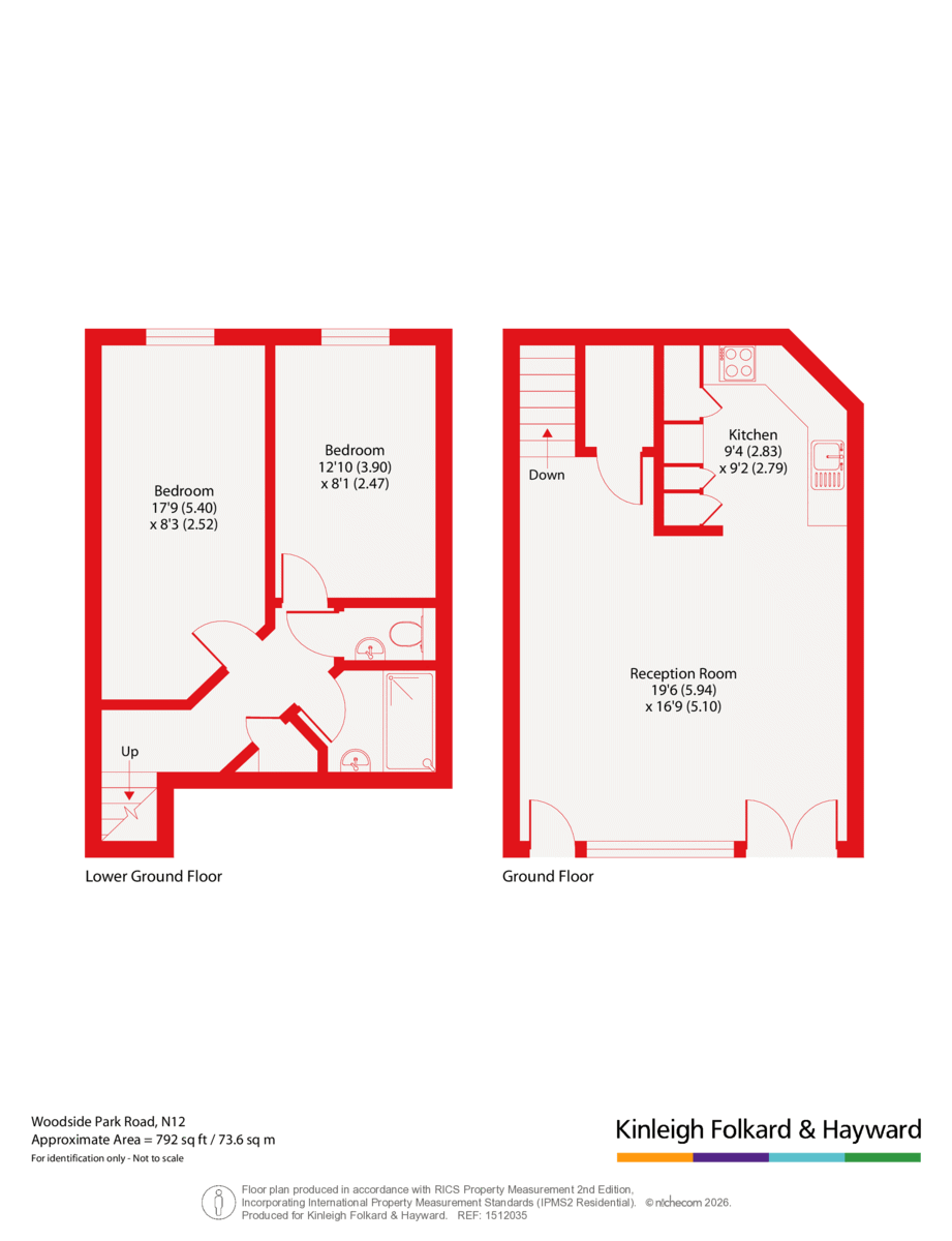 Flat 1, Beecholme,, Woodside Park Road, London floorplan