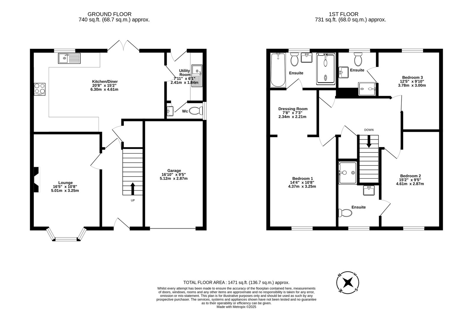 15, Harewood Close, York floorplan