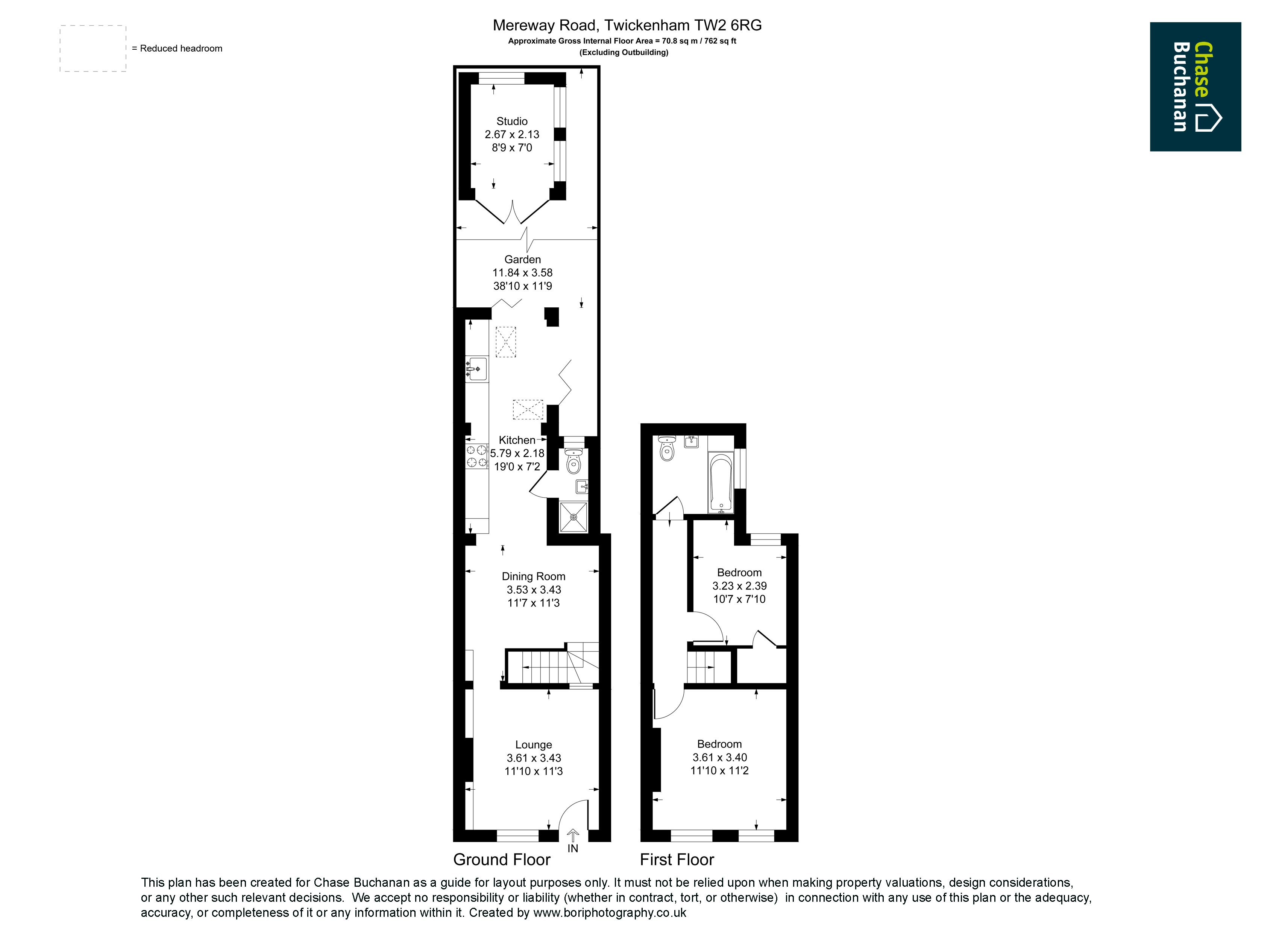 40, Mereway Road, Twickenham floorplan