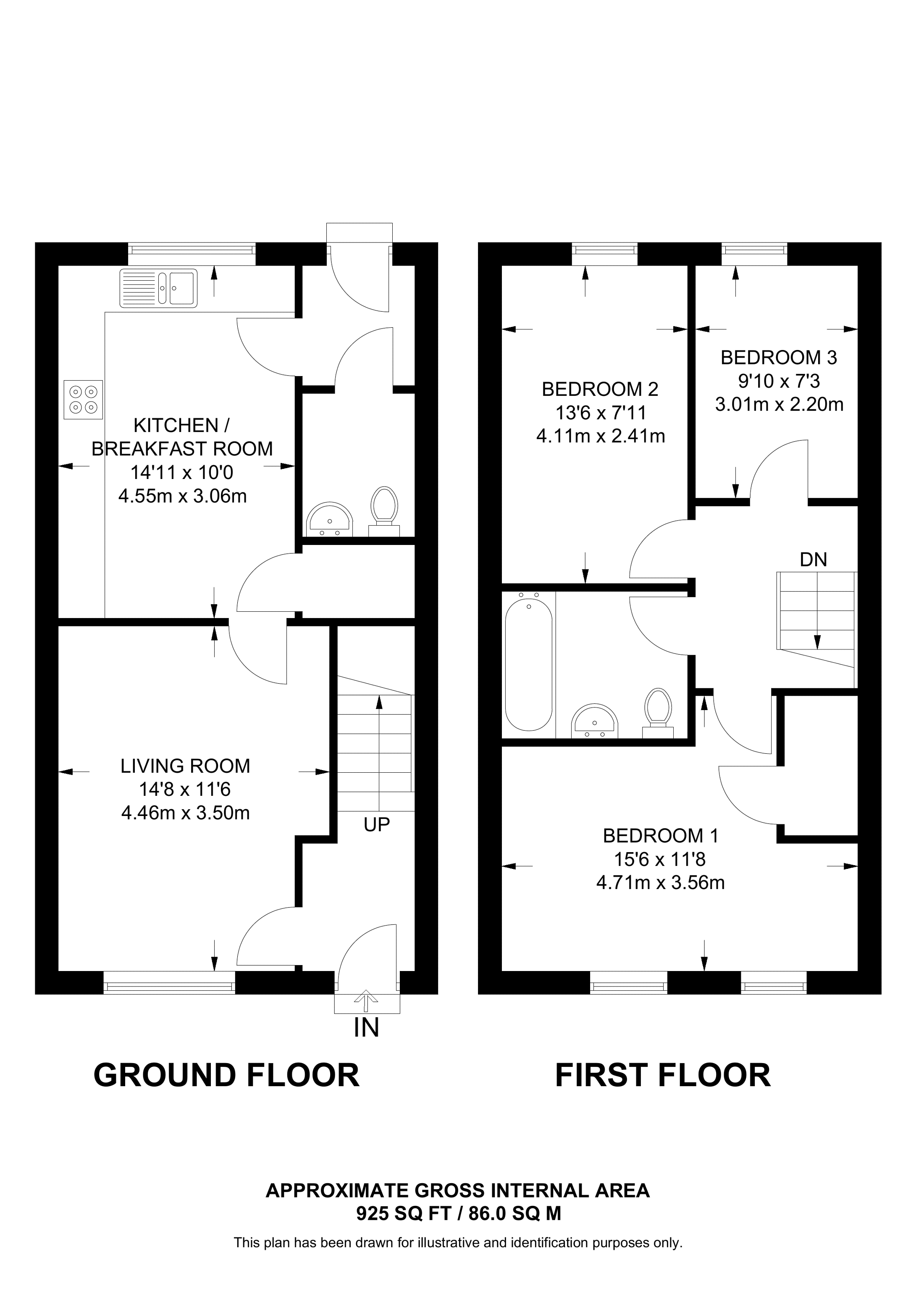 Hubert Crescent, Bushey floorplan