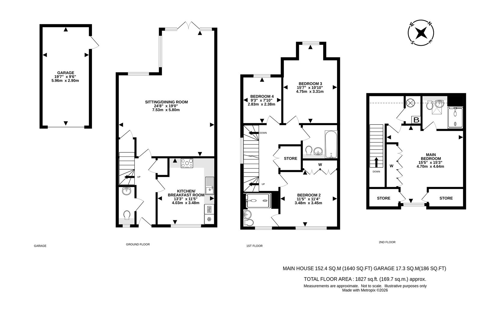8, White Lodge Close, Tadworth floorplan