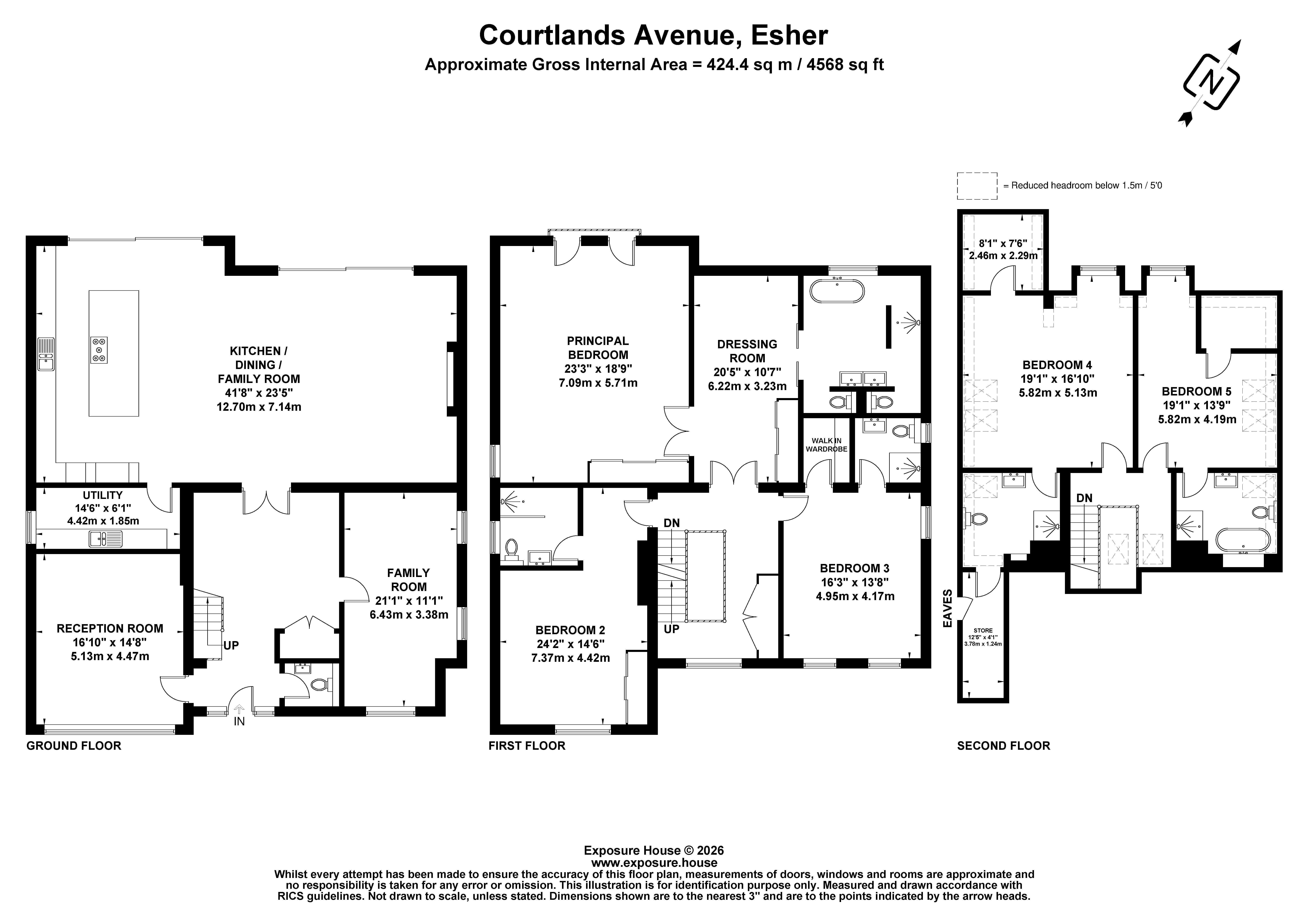 15, Courtlands Avenue, Surrey floorplan