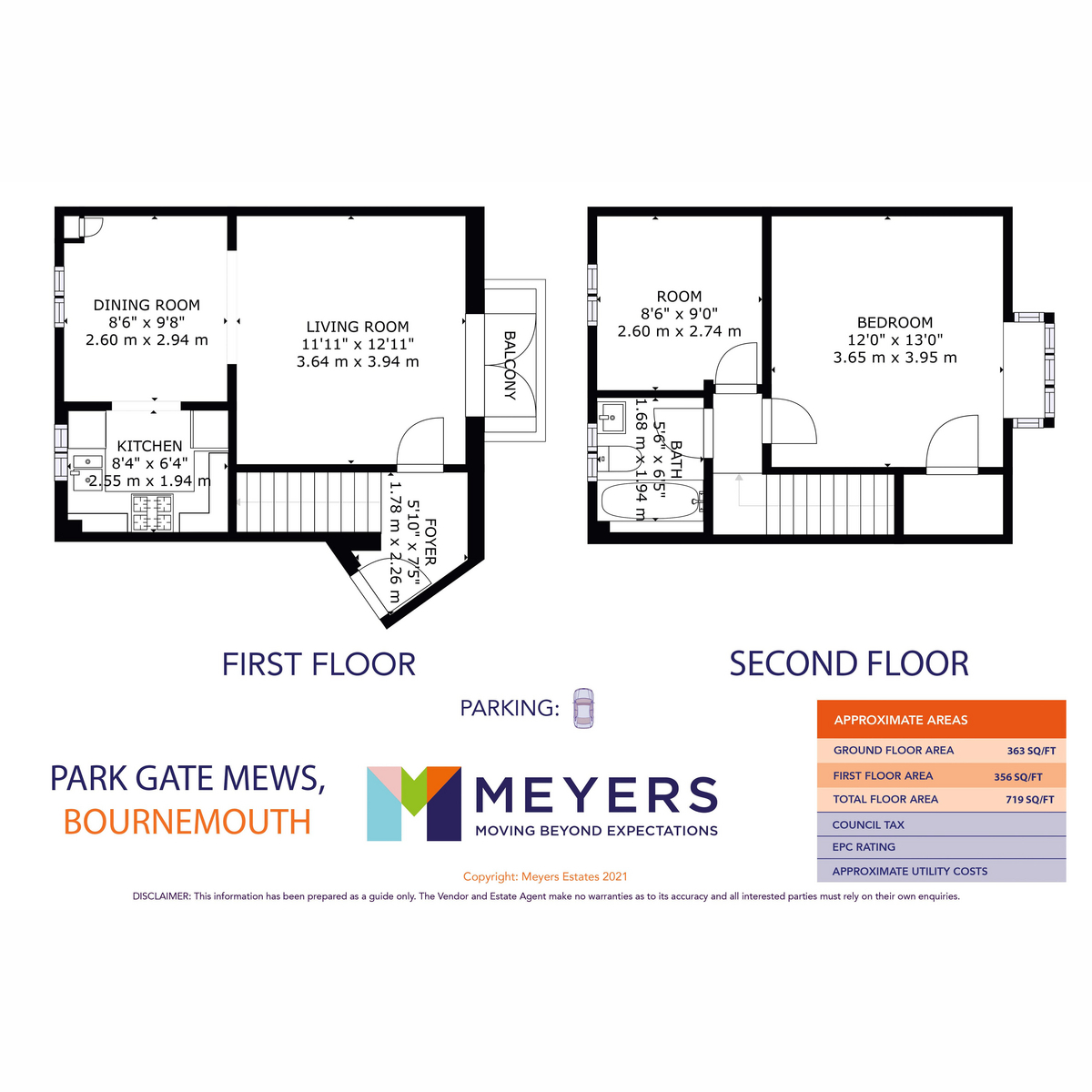 11 Park Gate Mews, Upper Norwich Road, Bournemouth floorplan