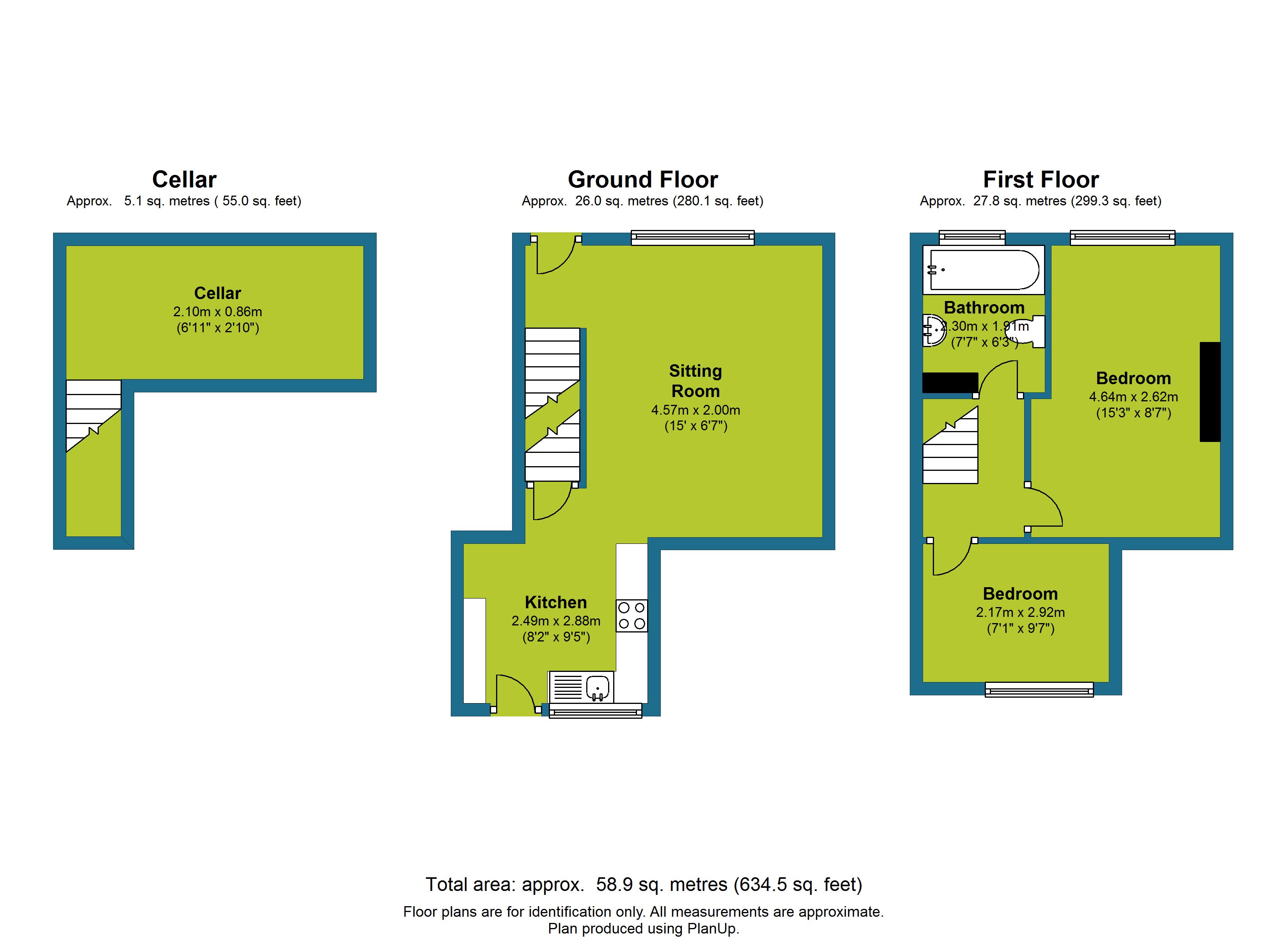 2 Bedrooms Terraced house to rent in Oakes Road, Lindley, Huddersfield HD3