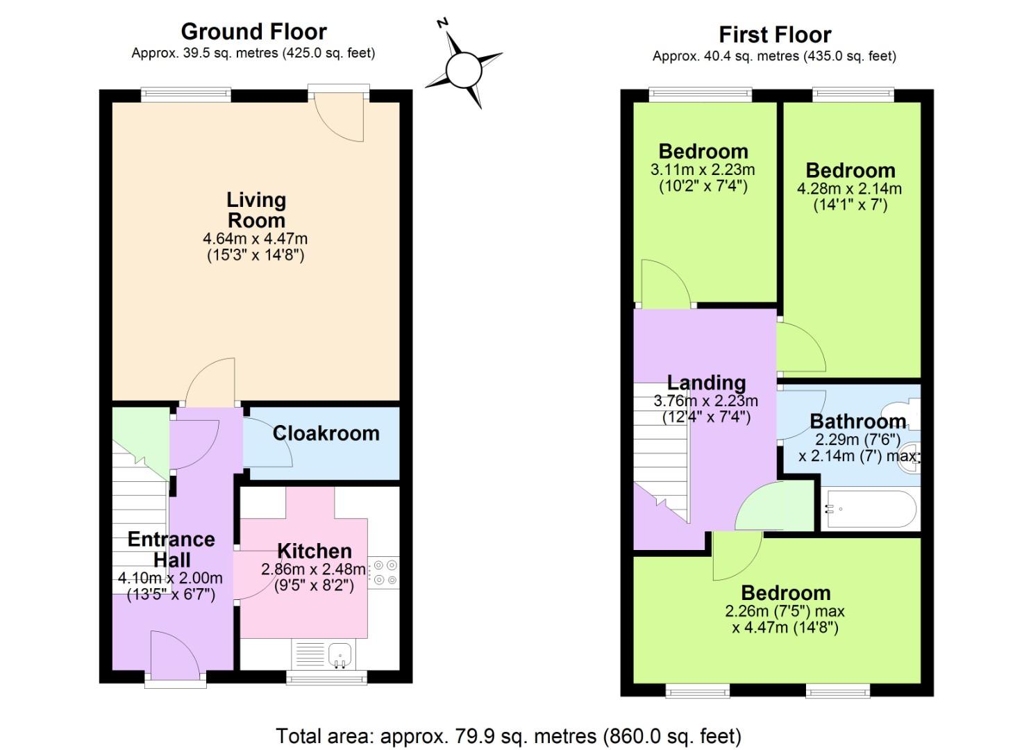21, Elizabeth Drive, Nottingham floorplan