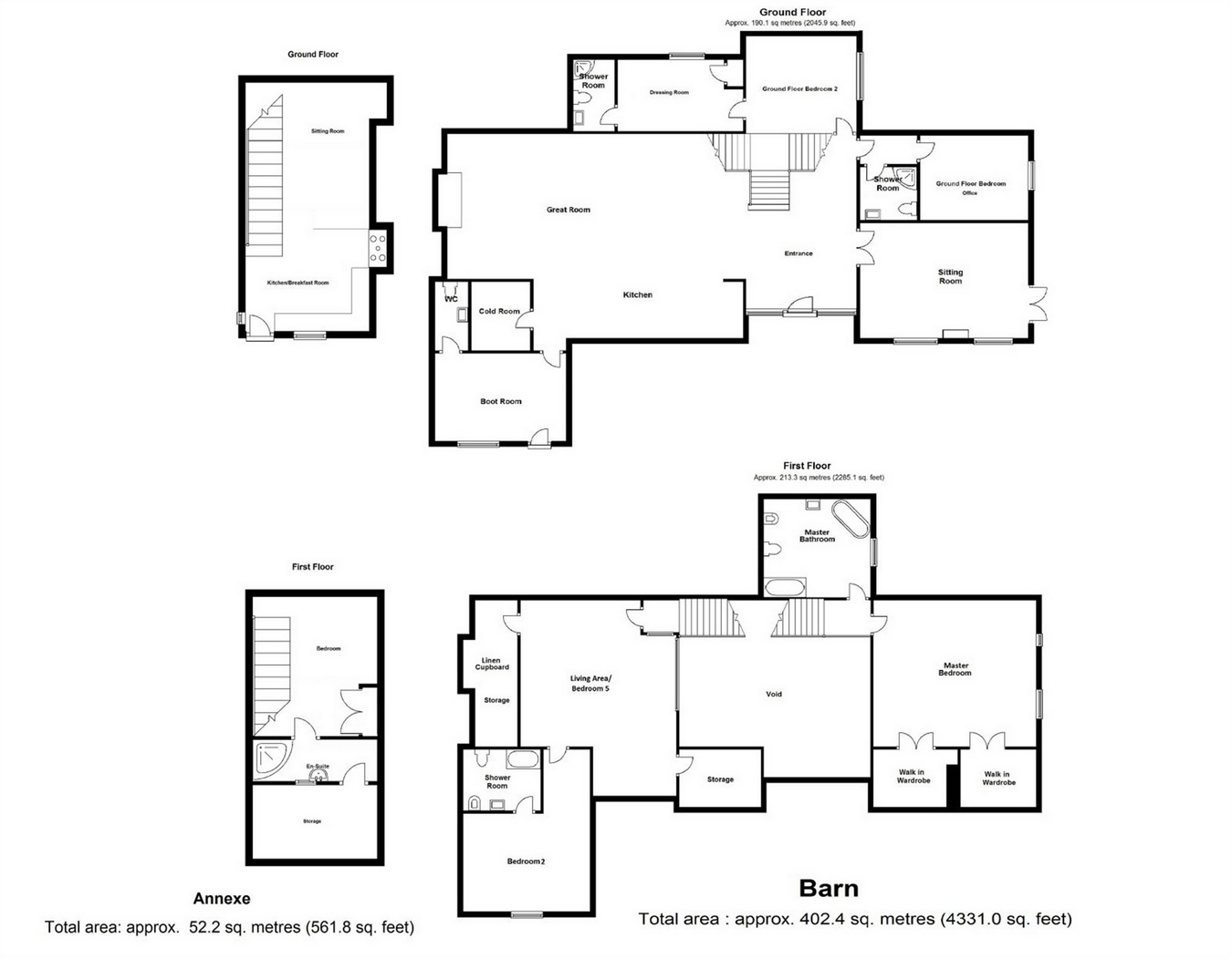 5 Bedrooms Barn conversion for sale in Ongar Road, Dunmow, Essex CM6