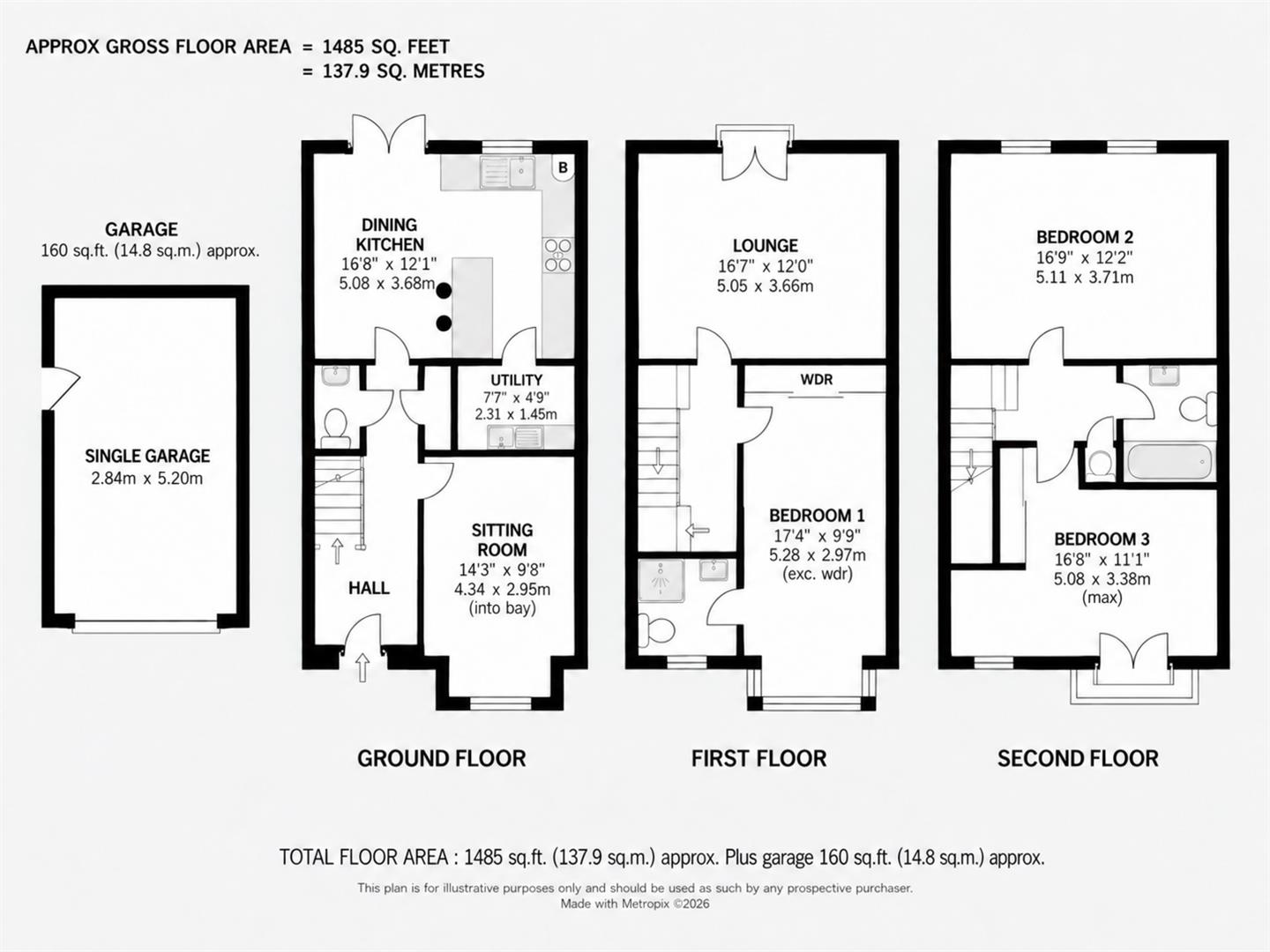 21, Watermint Way, Altrincham floorplan