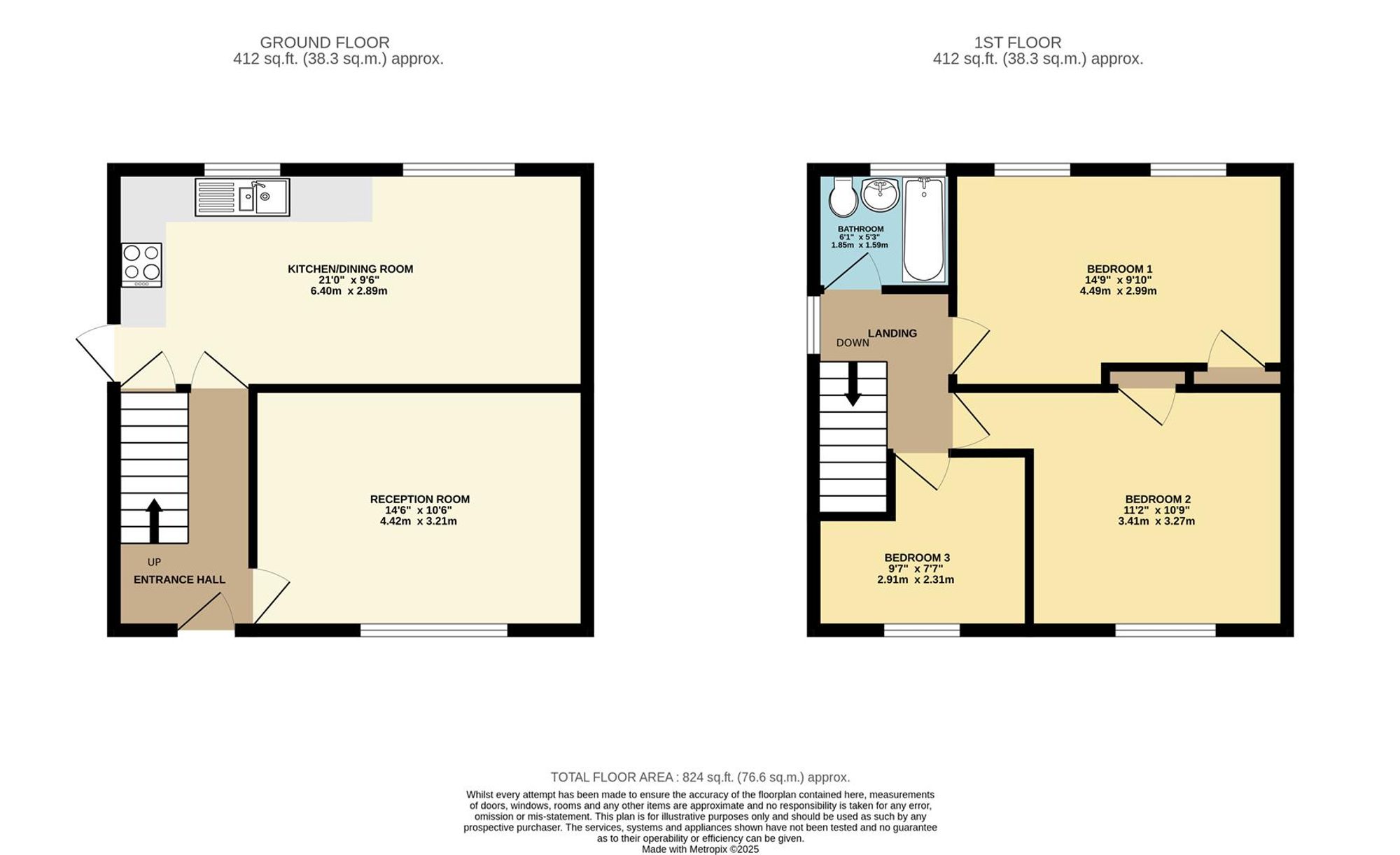 95 High Meadow, Newport floorplan