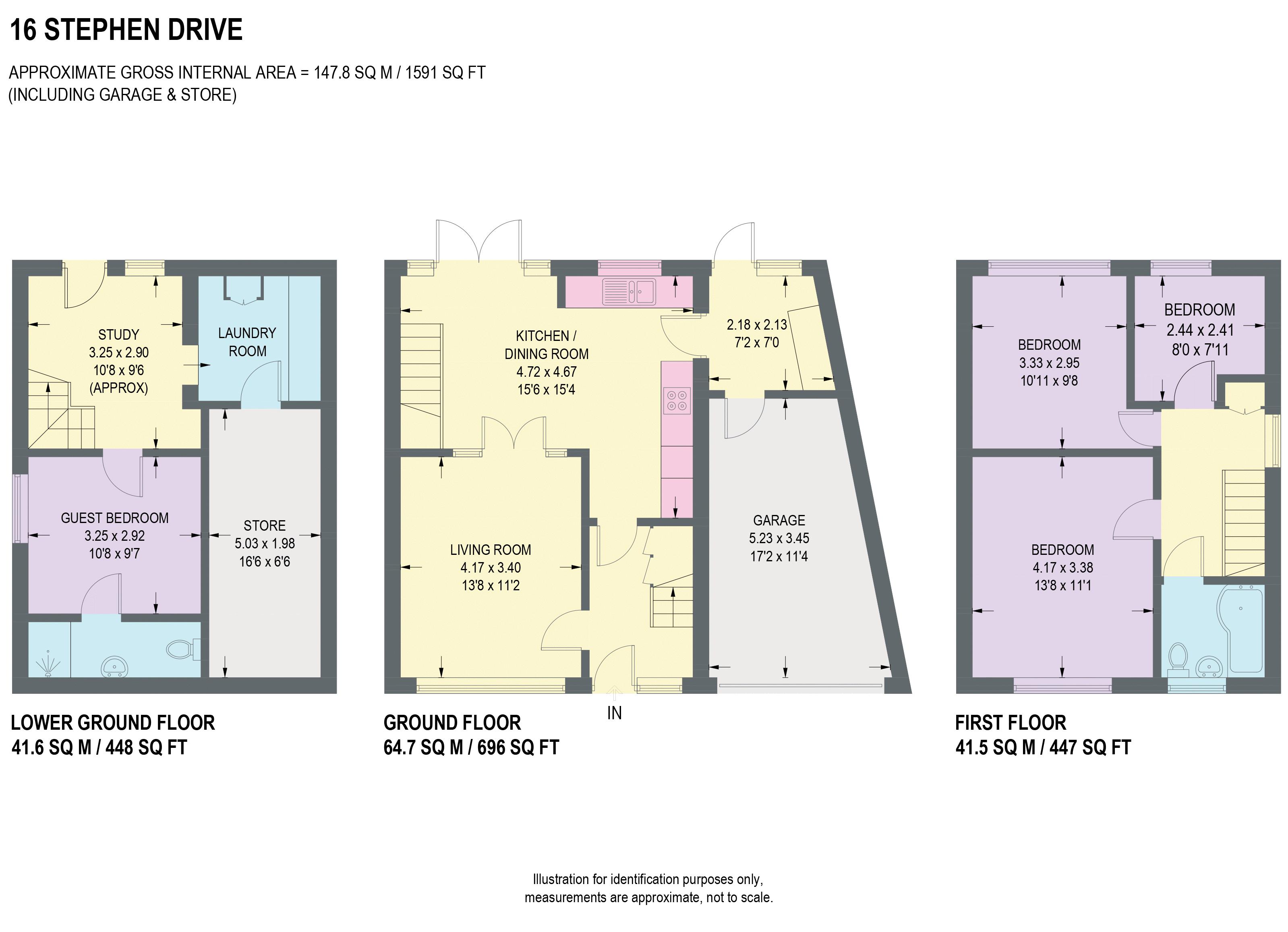 16, Stephen Drive, Sheffield floorplan