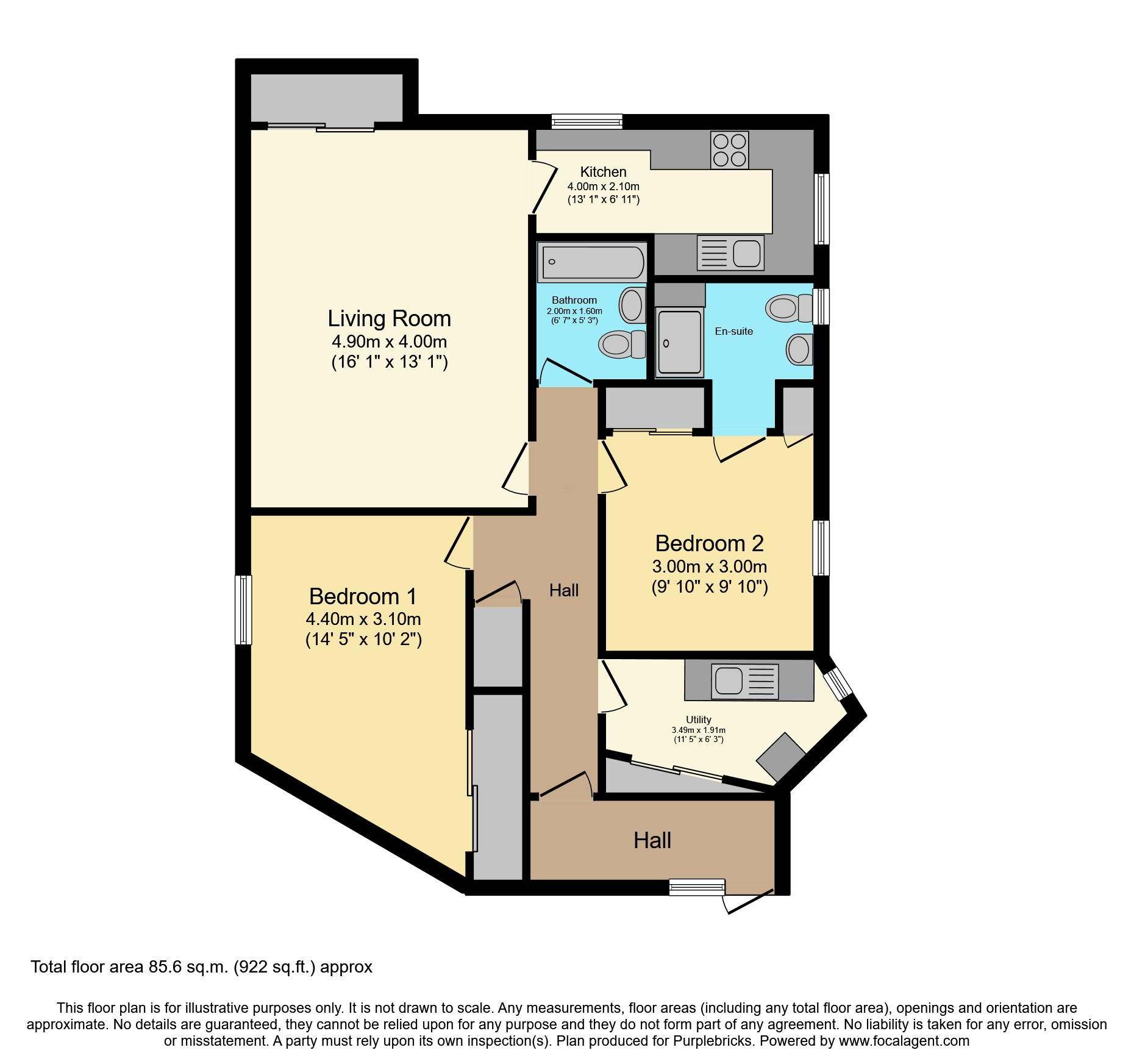 Flat 8 2, Riverview Place, Glasgow floorplan