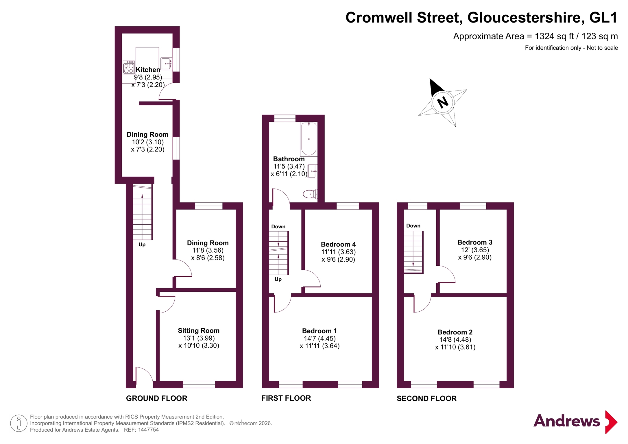 12, Cromwell Street, Gloucestershire floorplan
