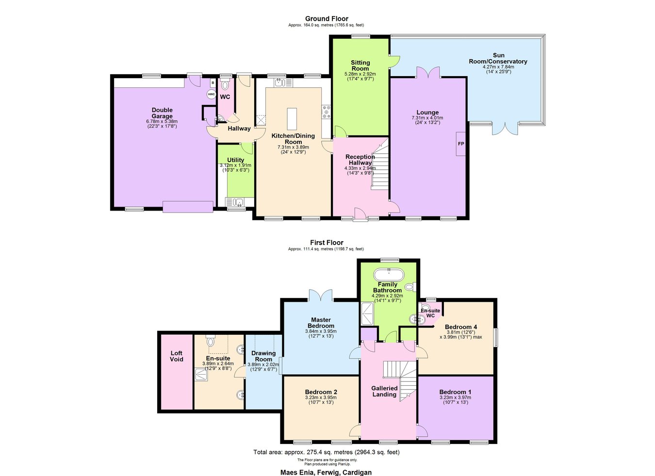 Maes Enia, Ferwig, Cardigan floorplan