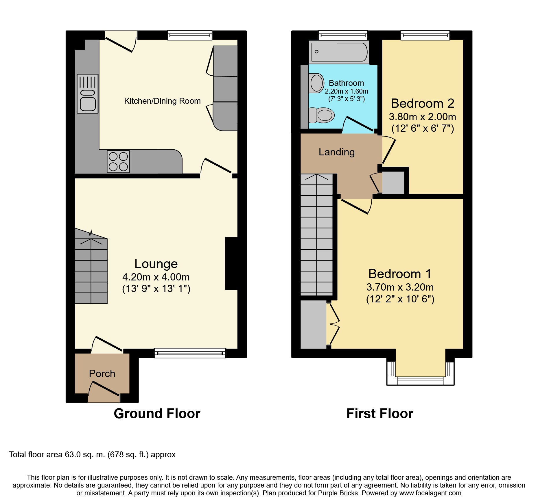 2 Bedrooms Terraced house for sale in Hawkedon Way, Lower Earley, Reading RG6