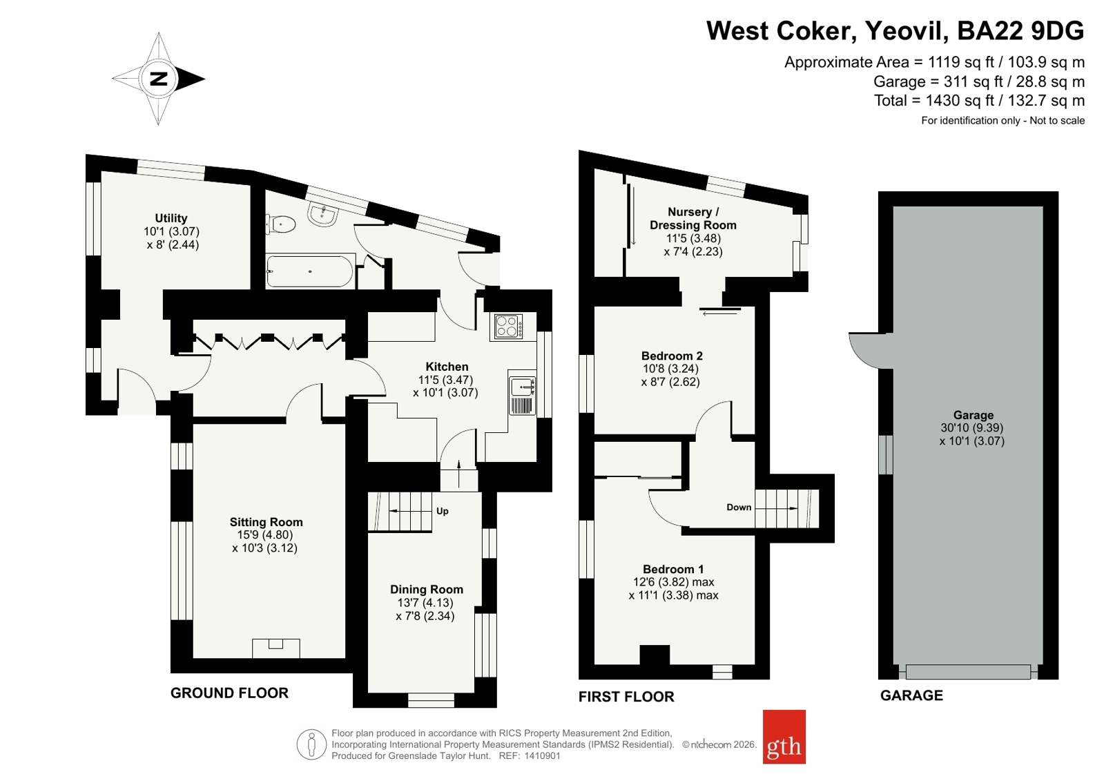 Farthings,, West Coker Hill, Yeovil floorplan