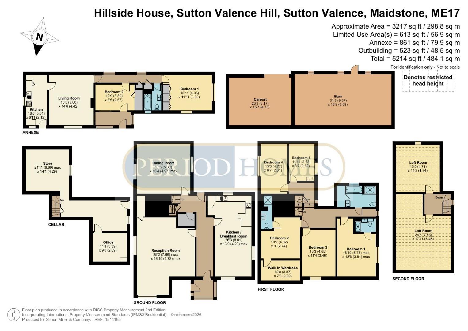 Hillside House, Sutton Valence Hill, Maidstone floorplan