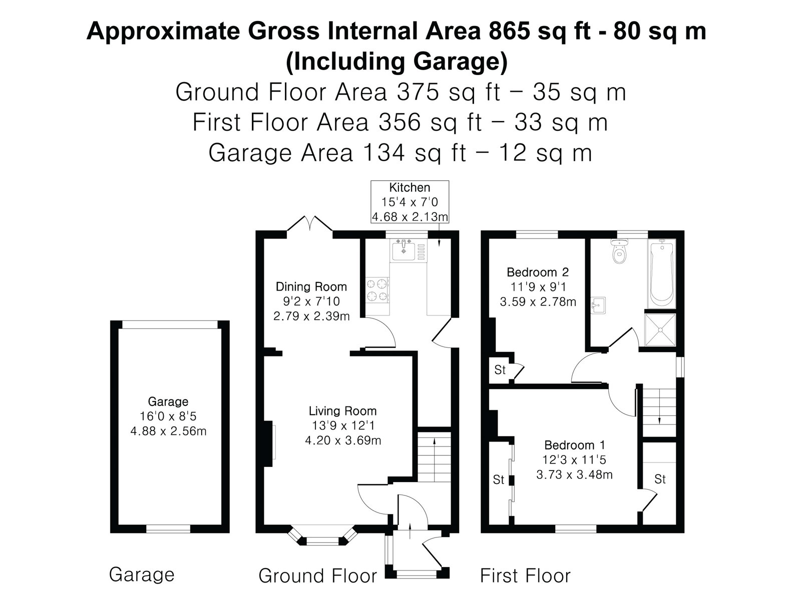 44, Alma Lane, Farnham floorplan