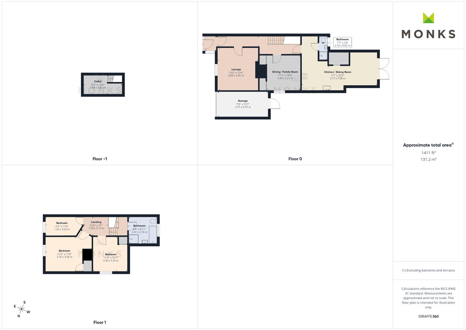 2 The Hollies, Oswestry floorplan