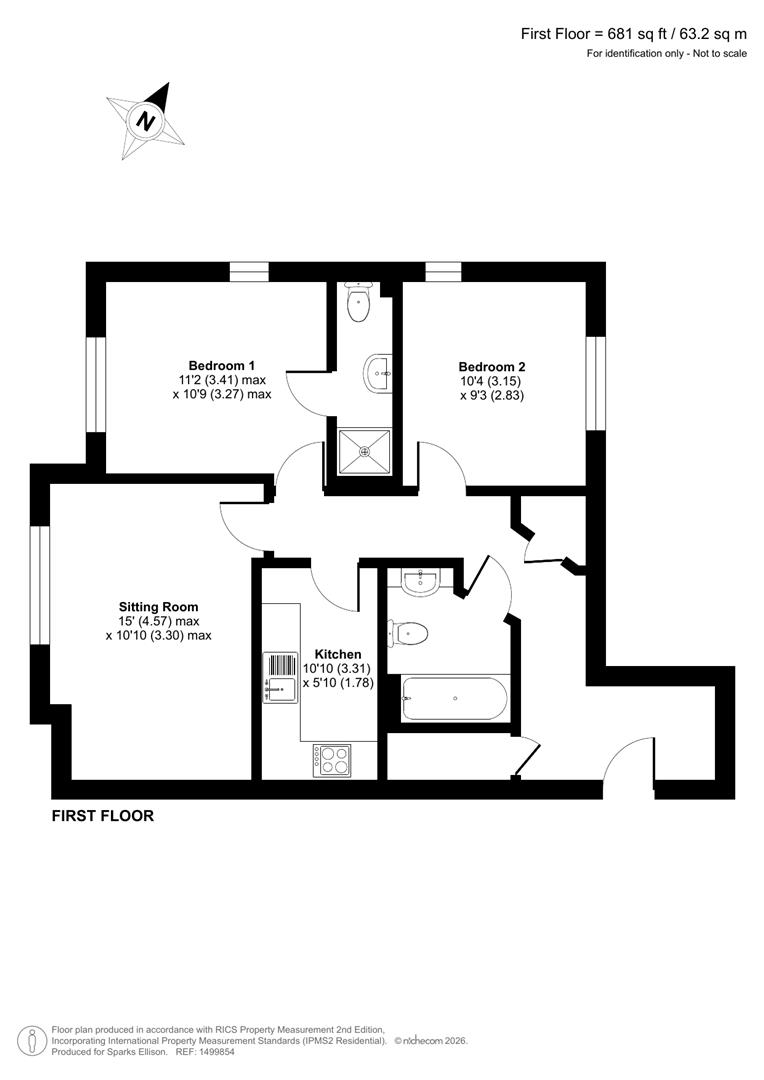 Flat 18, Chandlers Gate, Hursley Road, Chandler's Ford floorplan