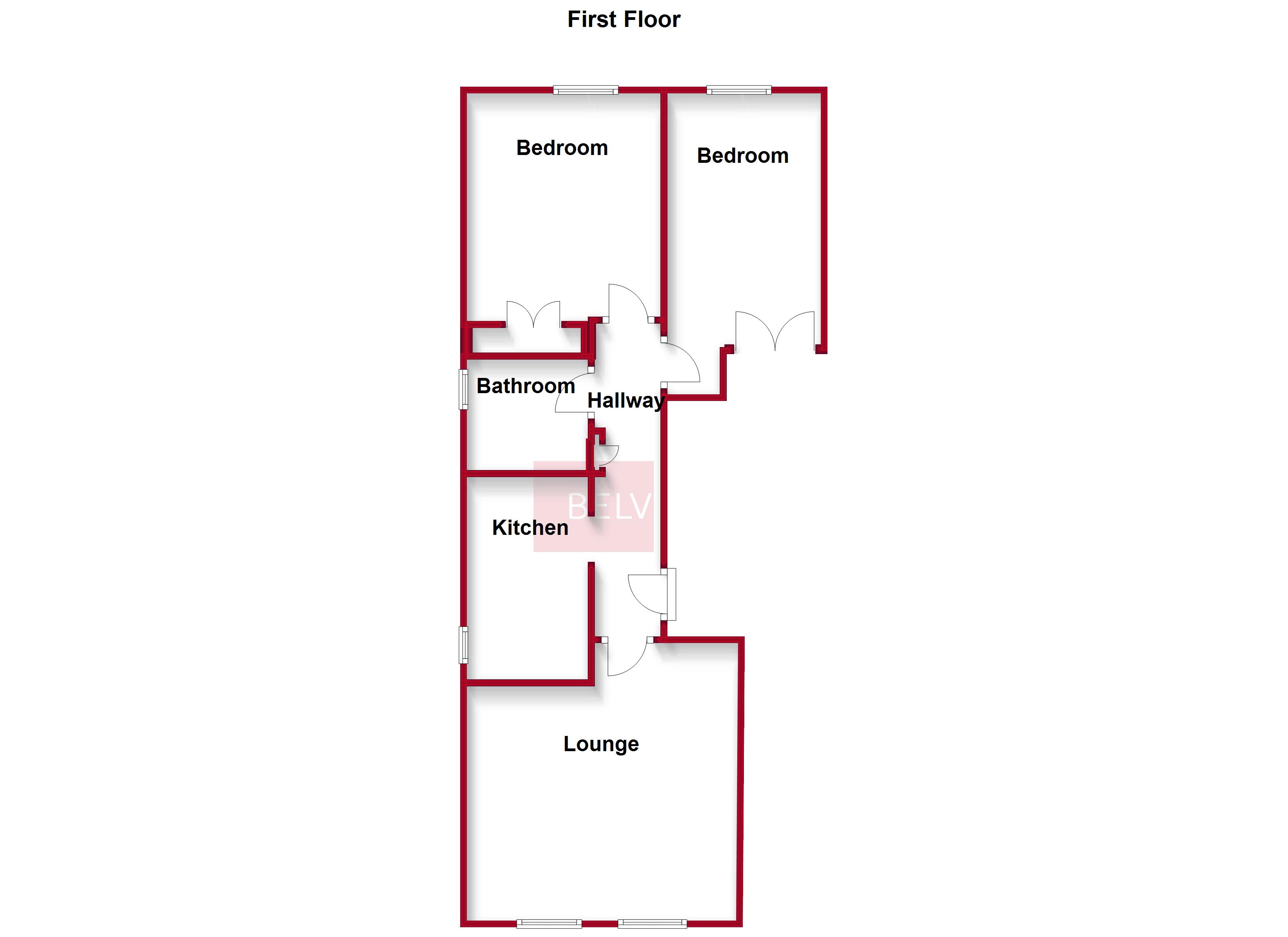 2 Bedrooms Flat to rent in Falkirk Road, Larbert FK5