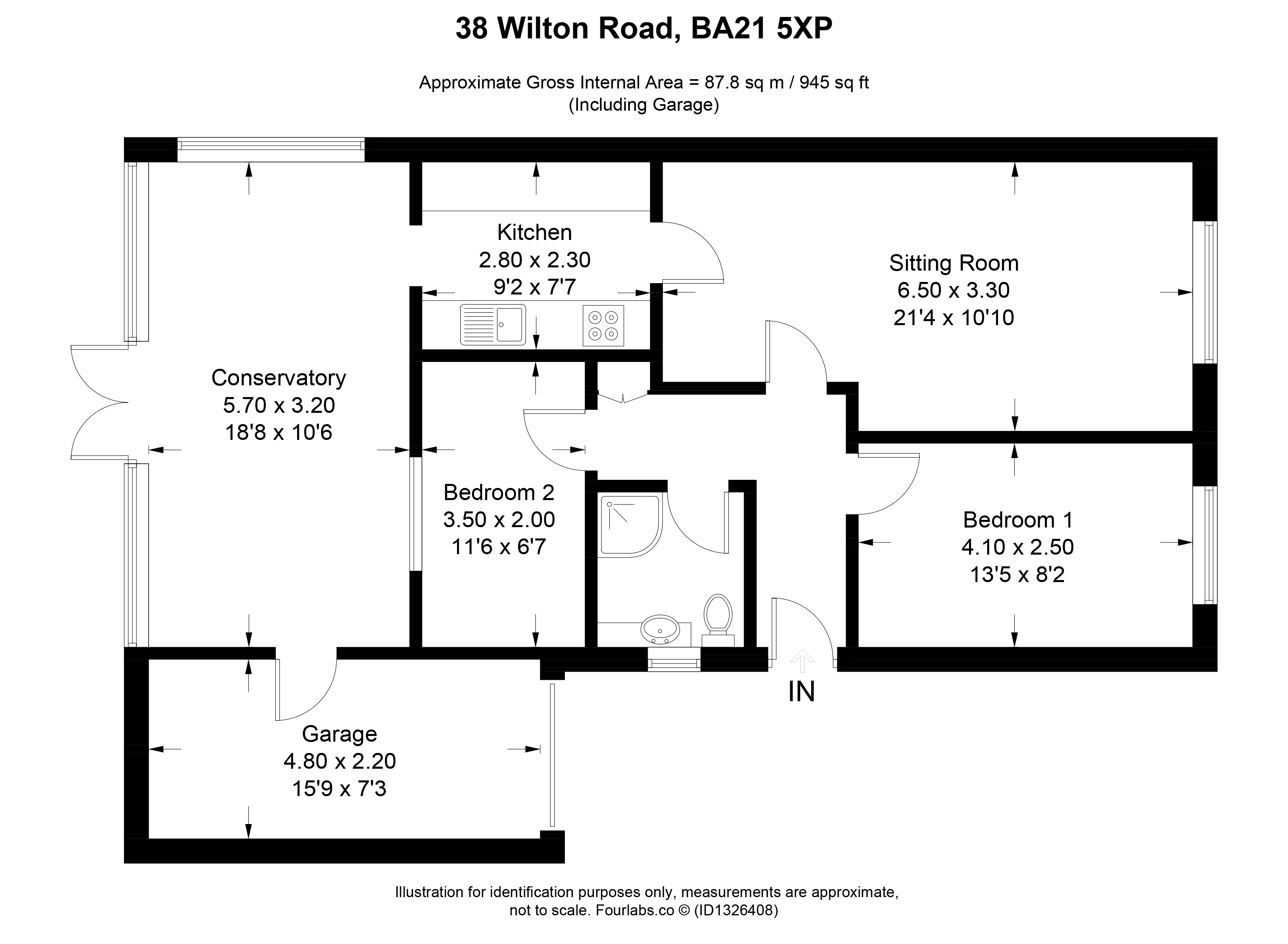 38, Wilton Road, Yeovil floorplan