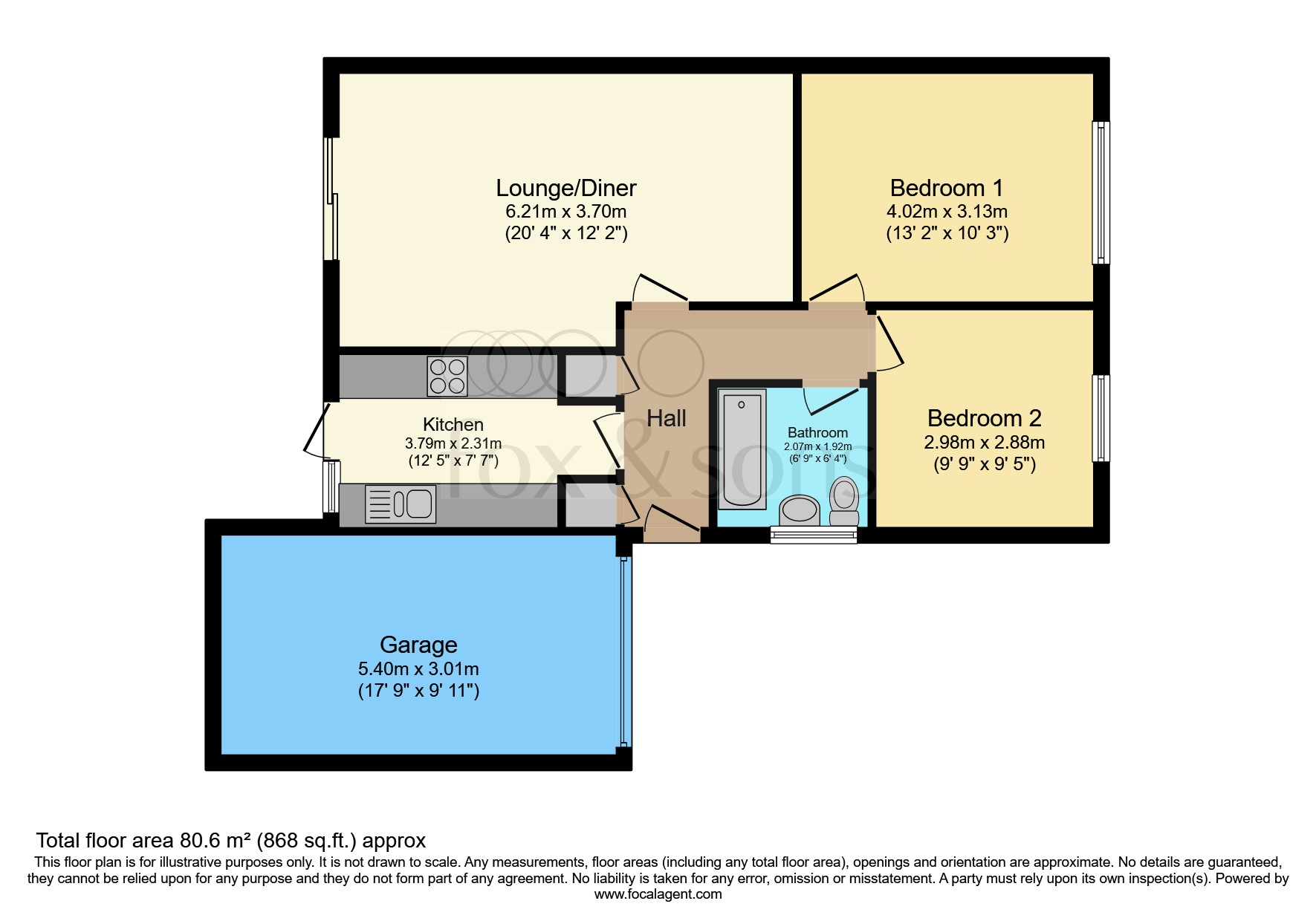 96, Howlett Drive, Hailsham floorplan