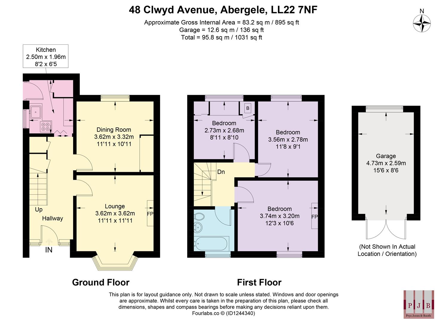 48, Clwyd Avenue, Abergele floorplan