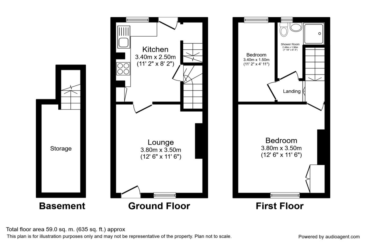 2 Bedrooms Semi-detached house to rent in Taplin Road, Sheffield S6