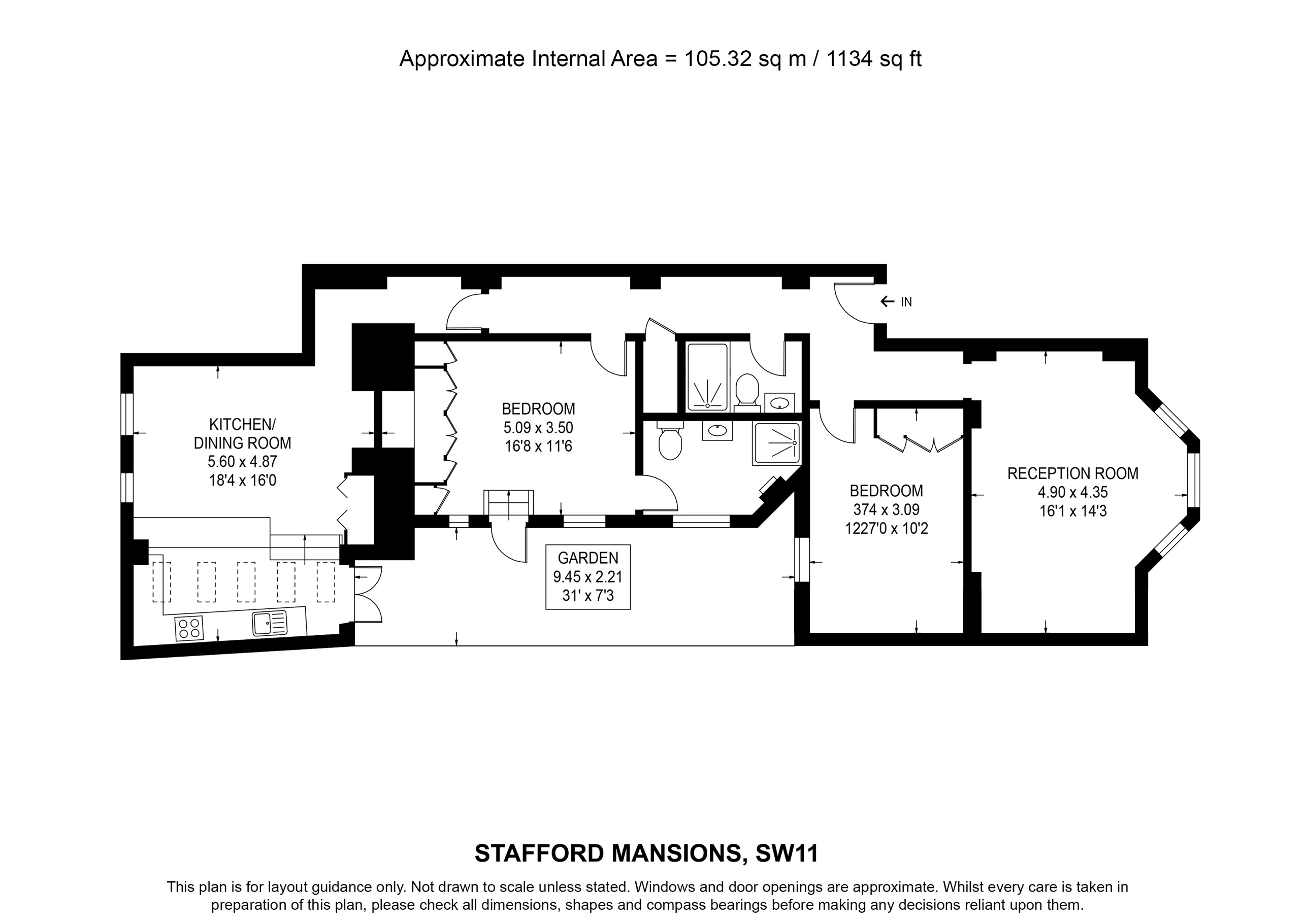 Stafford Mansions, London floorplan