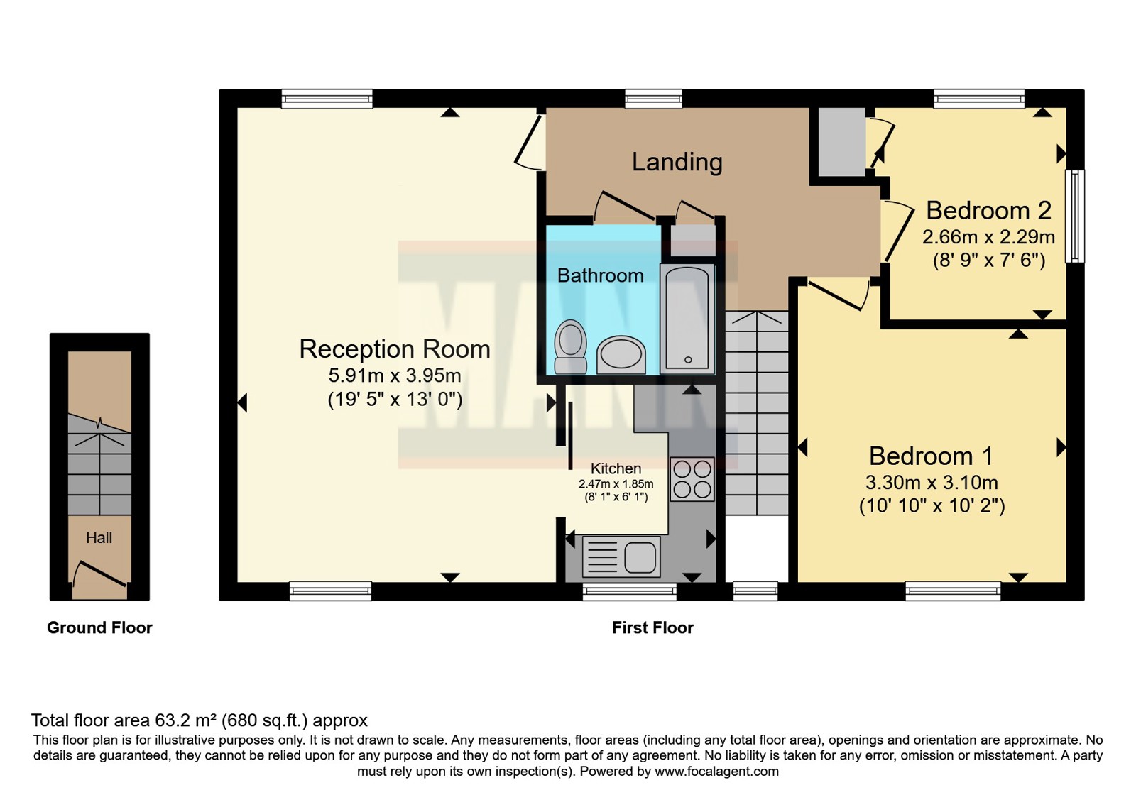 106, Epsom Road, Croydon floorplan