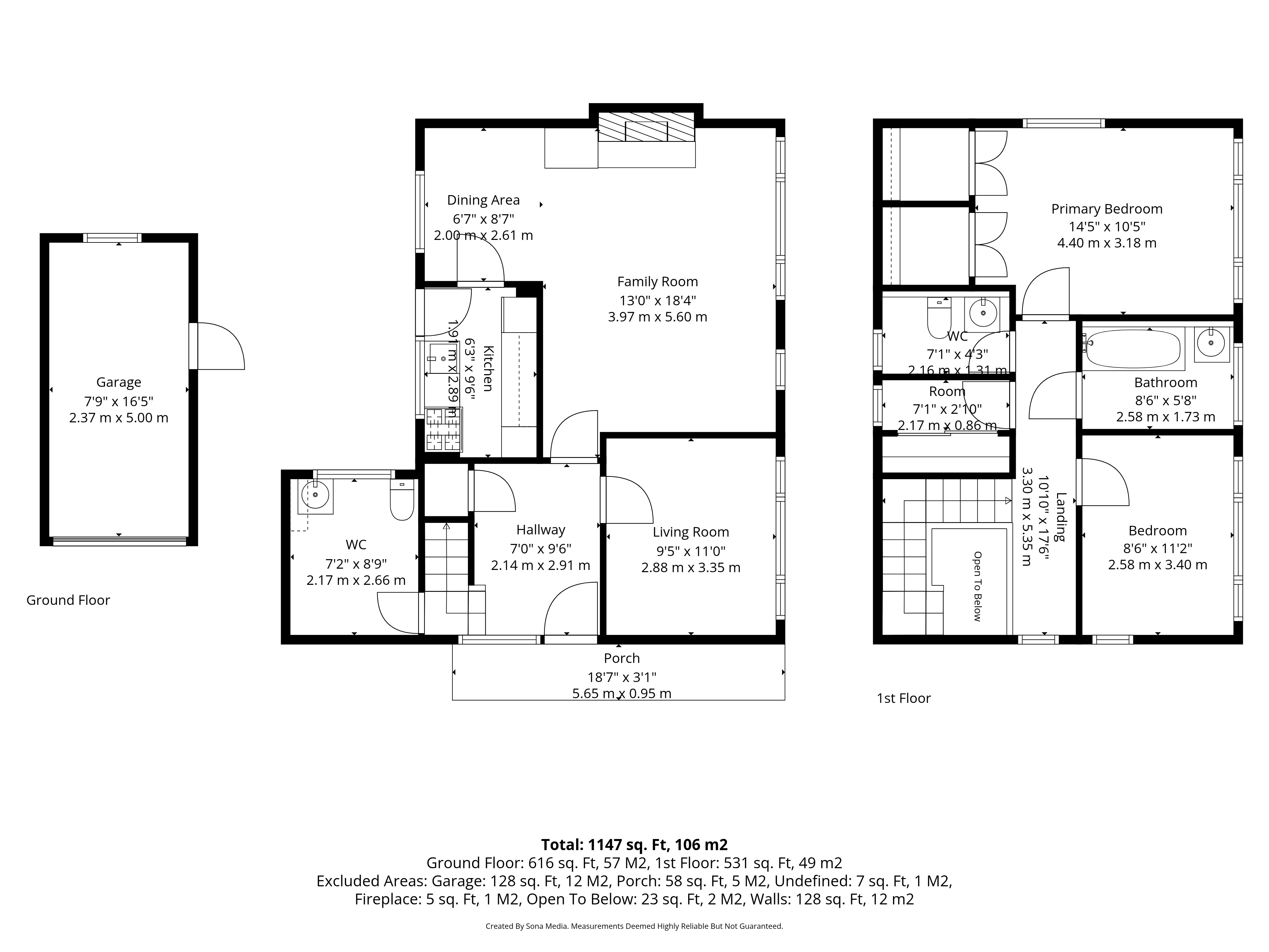 1, Glynne Street, Deeside floorplan