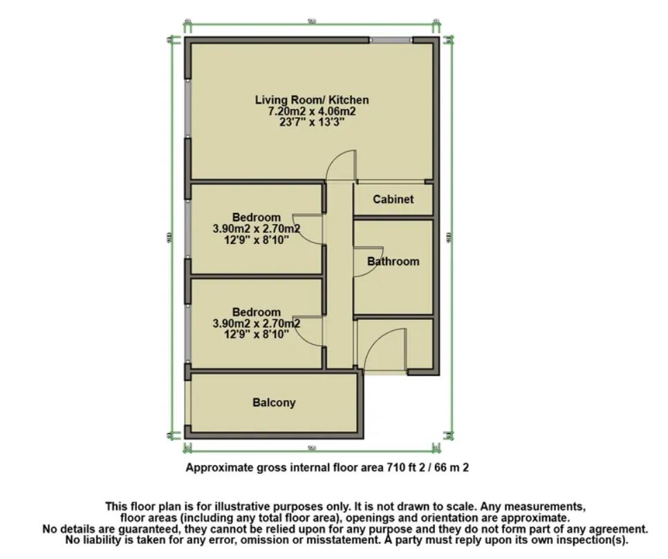 19a, 29, Manor Court Road, London floorplan
