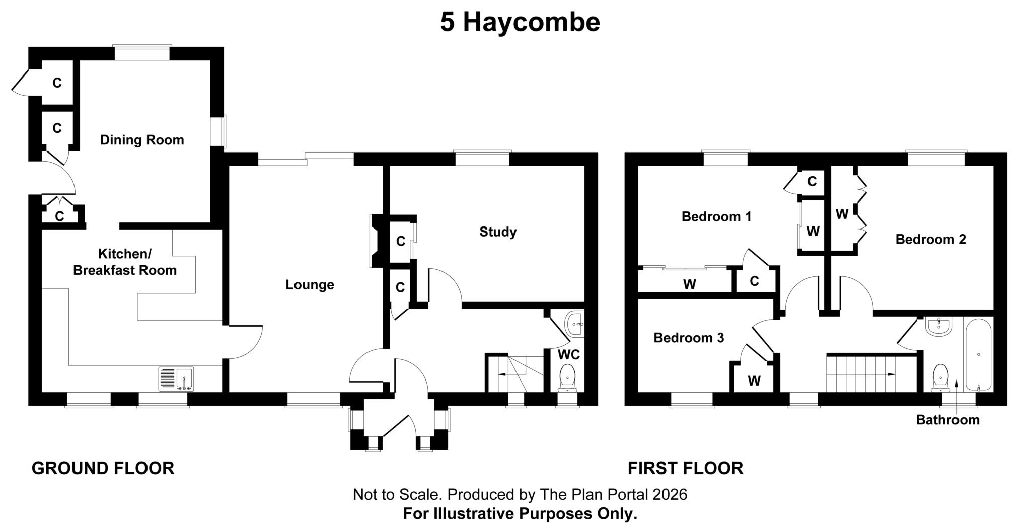 5, Haycombe, Durweston floorplan