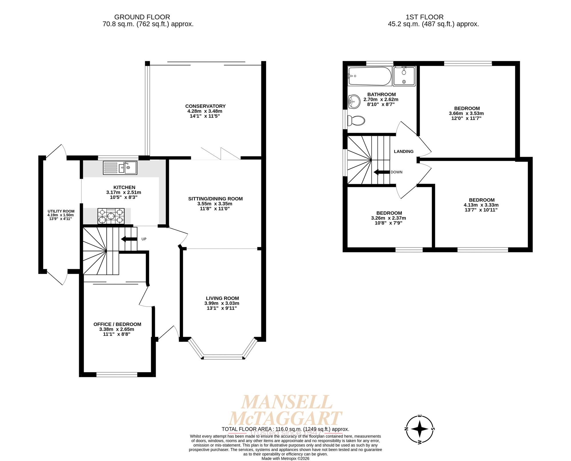 16 Kings Mead, Horley floorplan