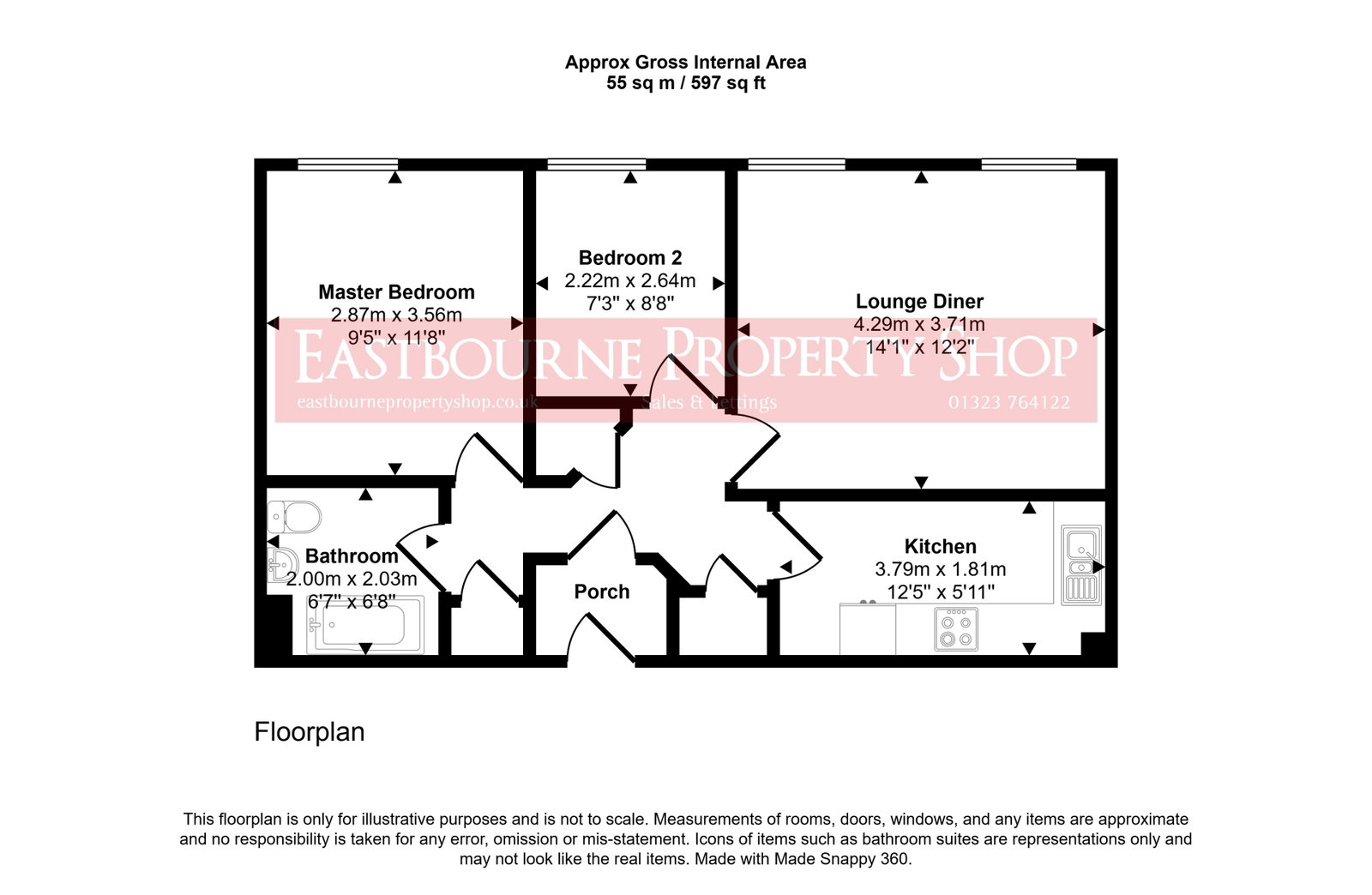 8, Bermuda Place, Eastbourne floorplan