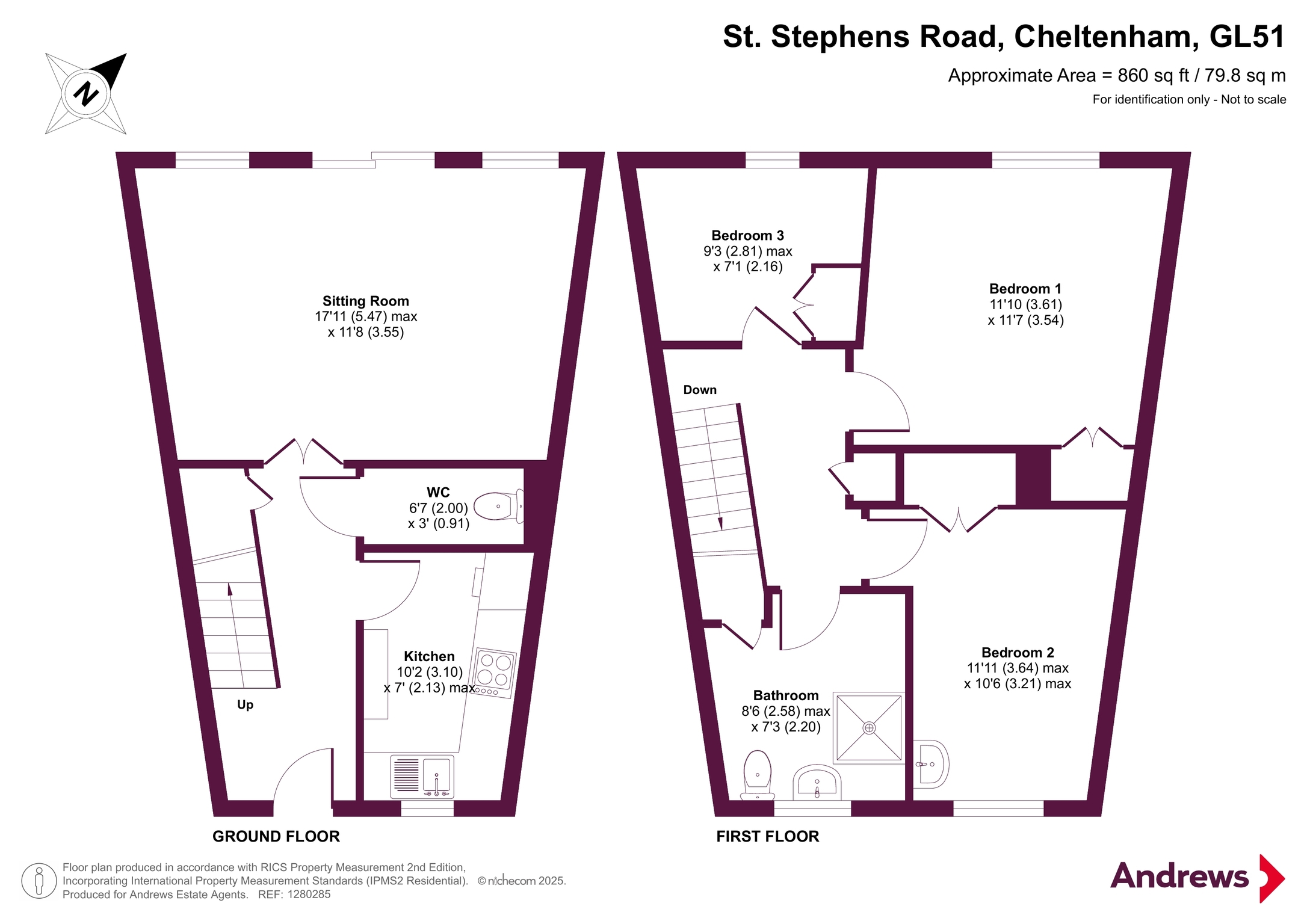 39, Pegasus Court, Cheltenham floorplan