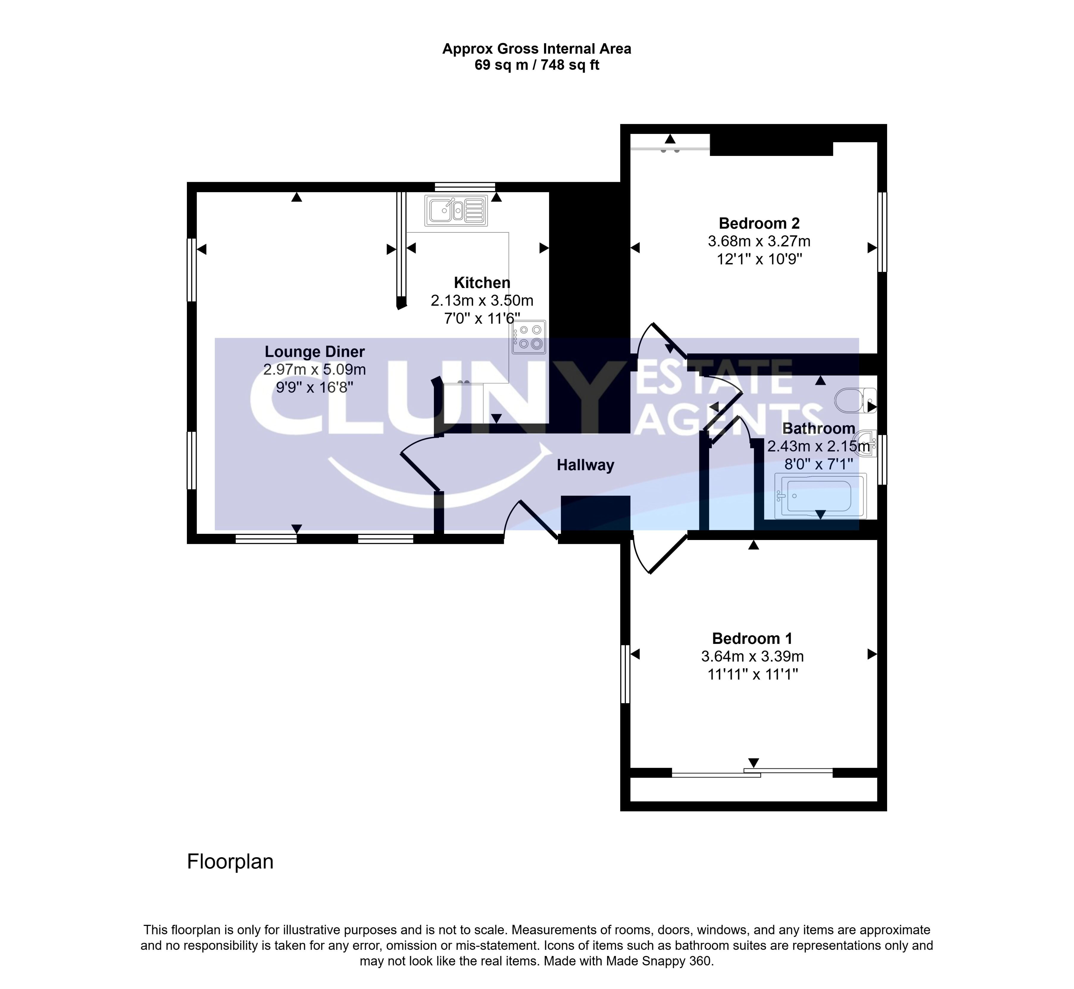6, Oaklands Court, Elgin floorplan