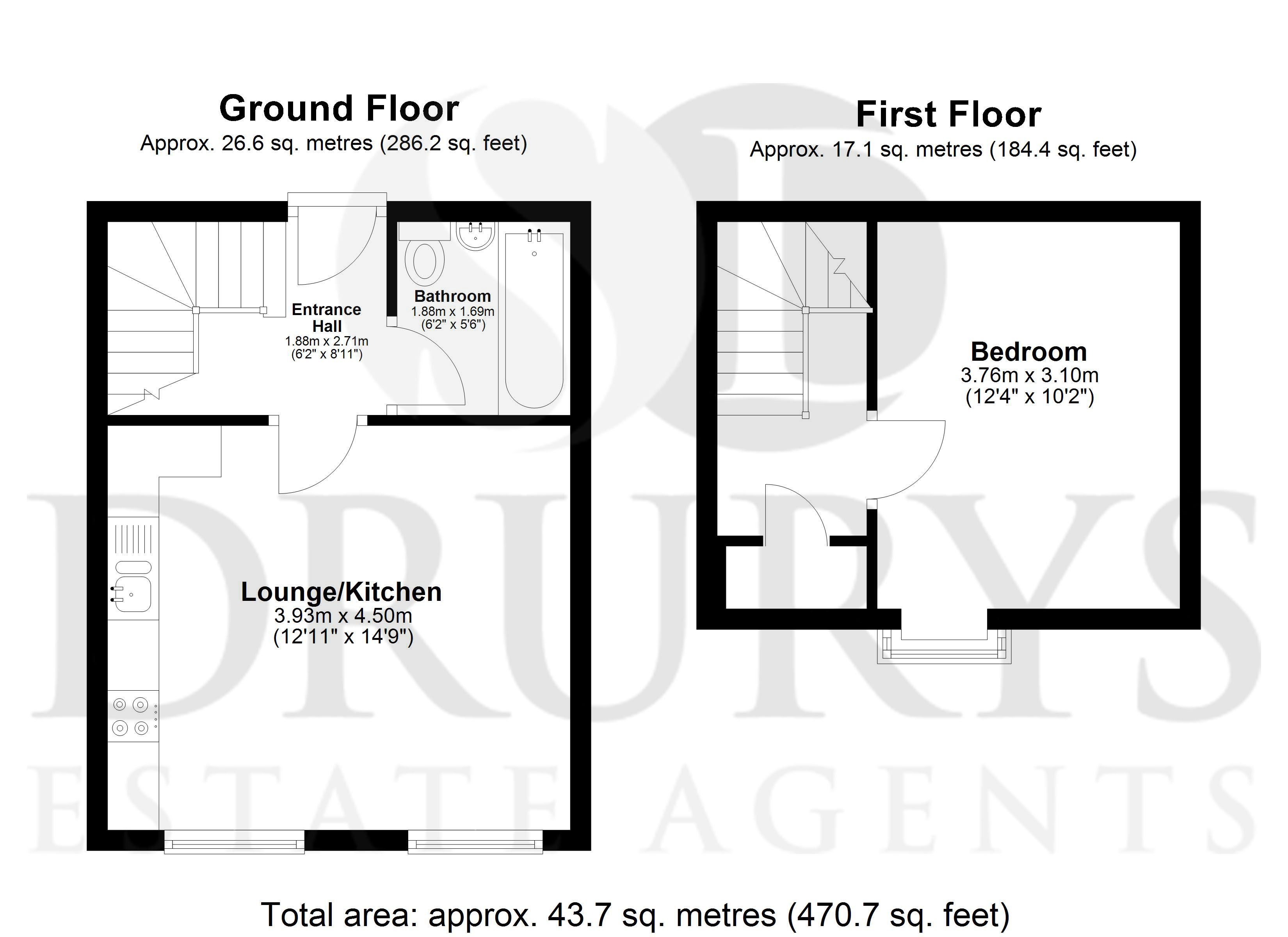 Flat 5, Windmill Court,, Willougby Road, Boston floorplan