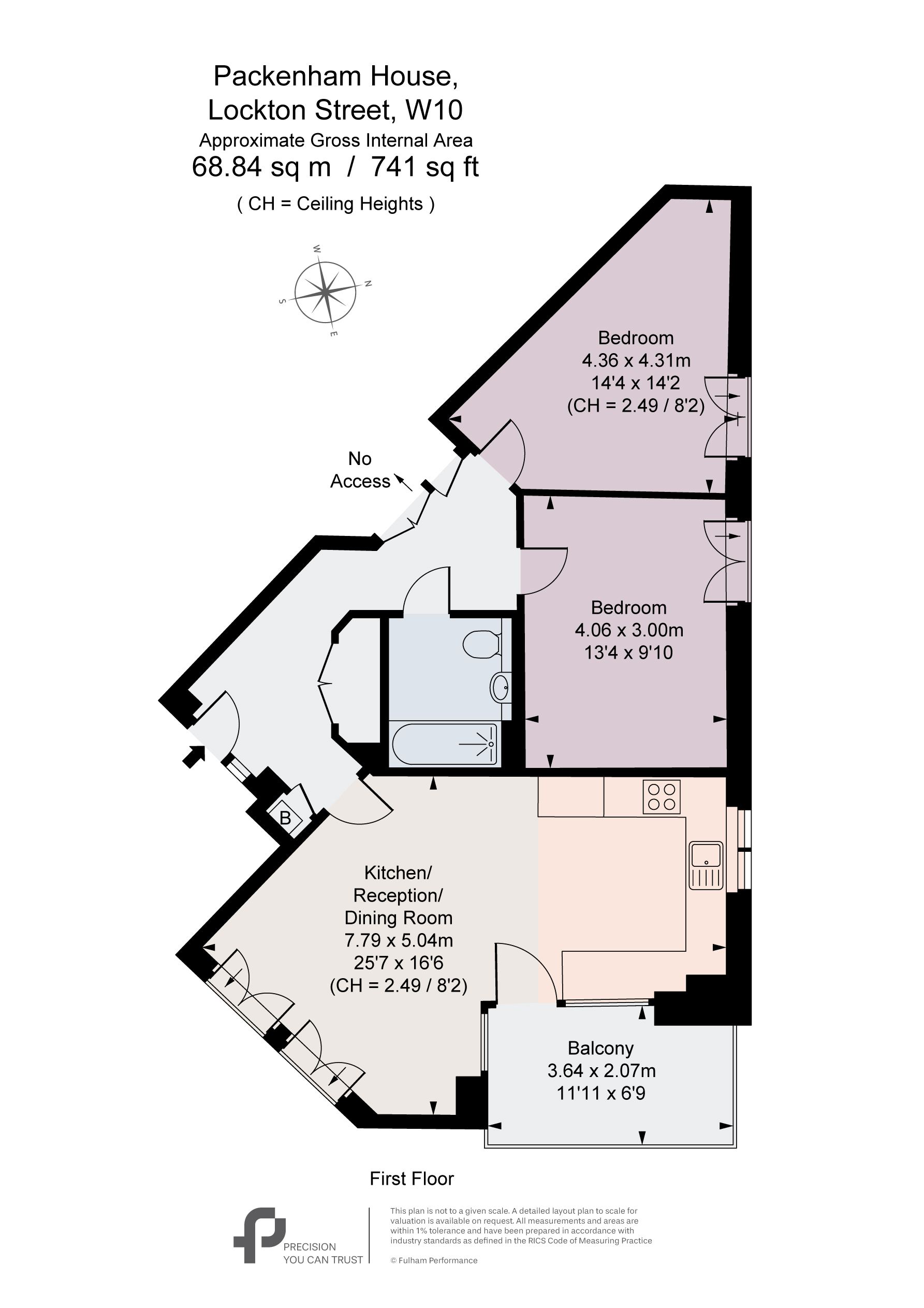 4, Packenham House, 25, Lockton Street, London floorplan