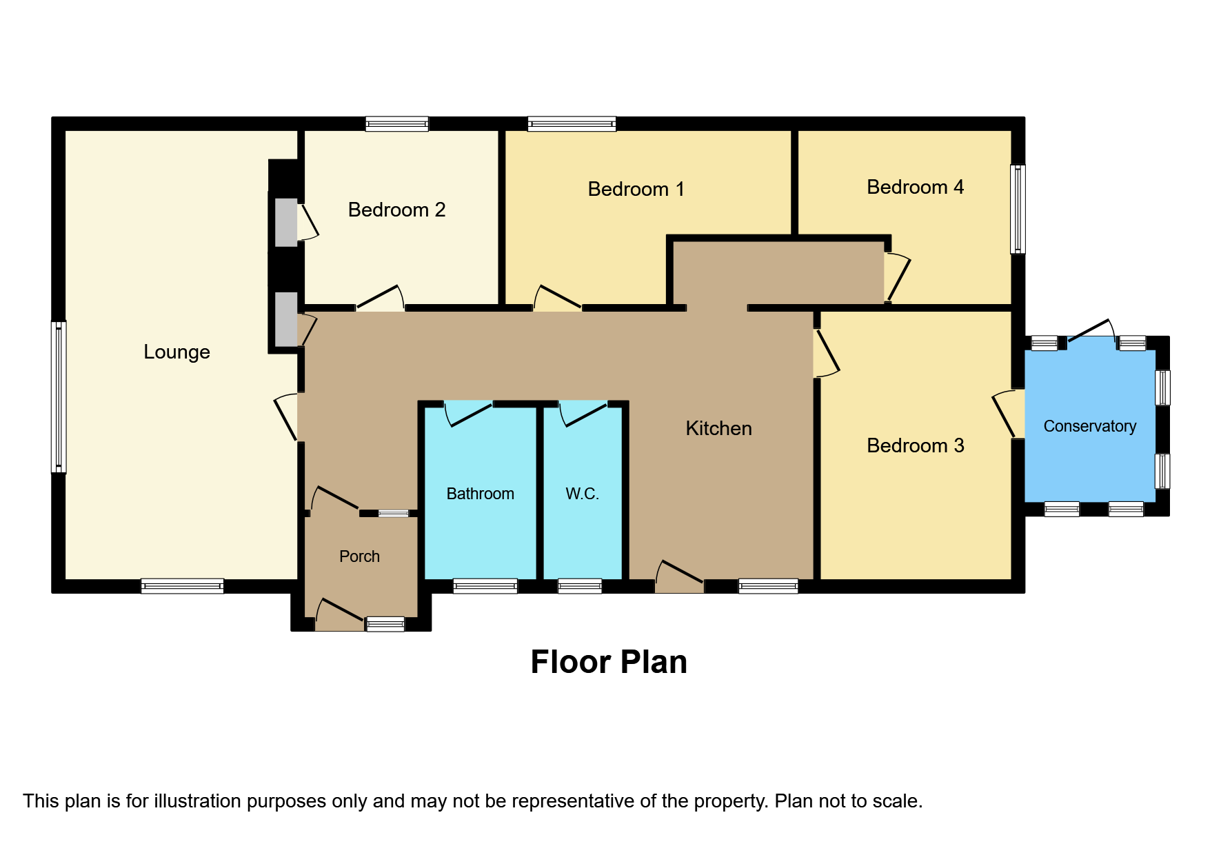 4 Bedrooms Detached bungalow for sale in Lon Ffawydd, Abergele LL22