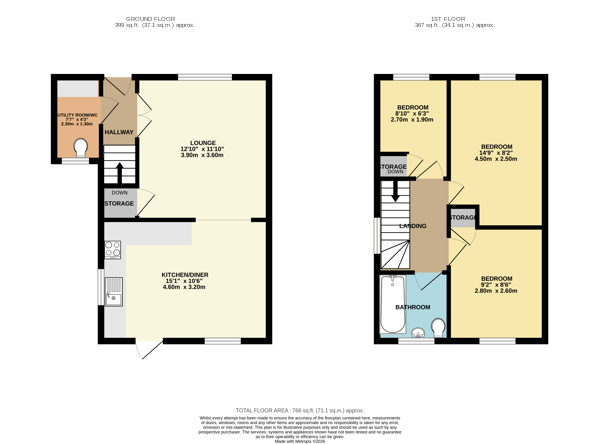 50, Anderson Close, Needham Market floorplan