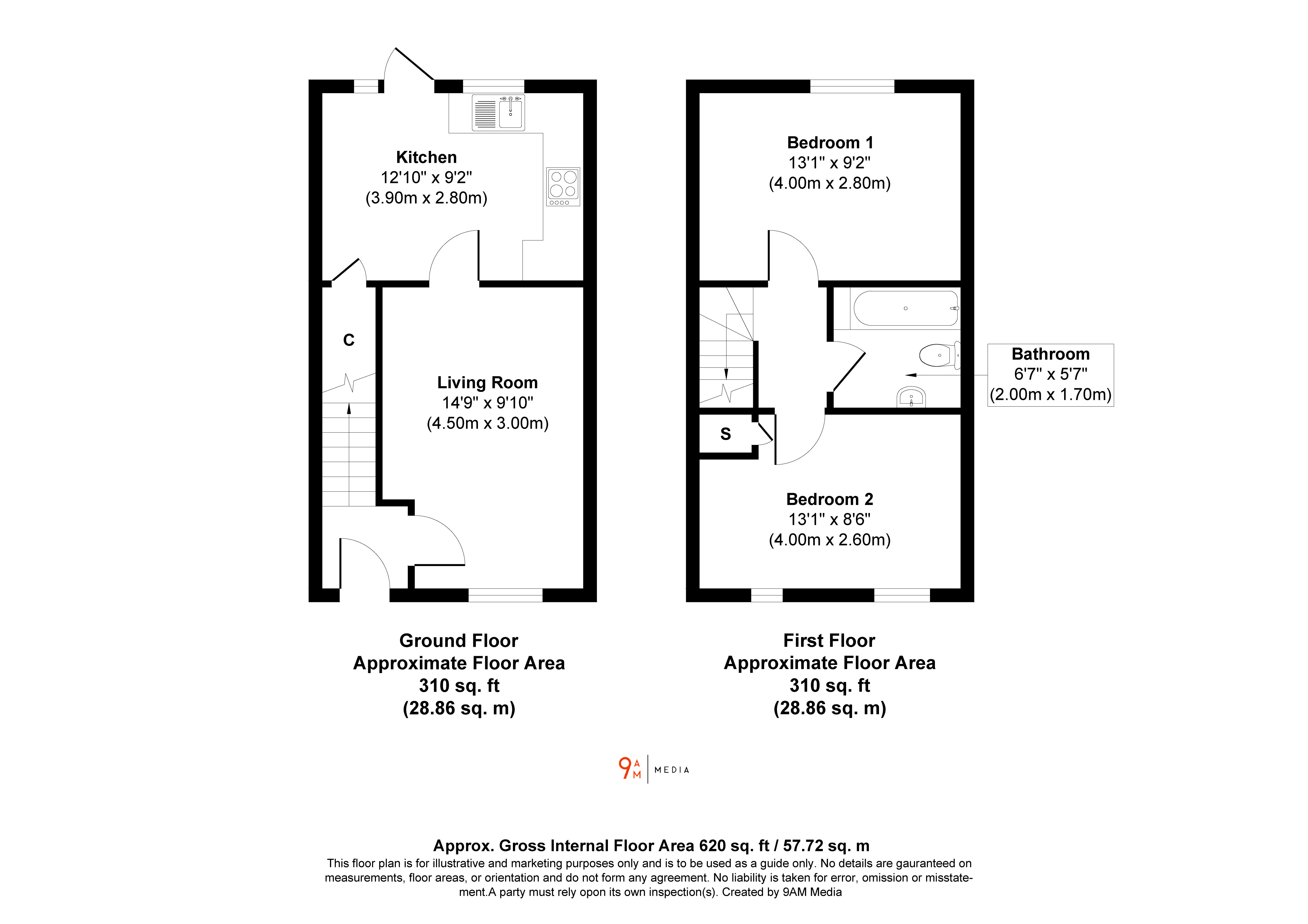 26, Dover Heights, Dunfermline floorplan