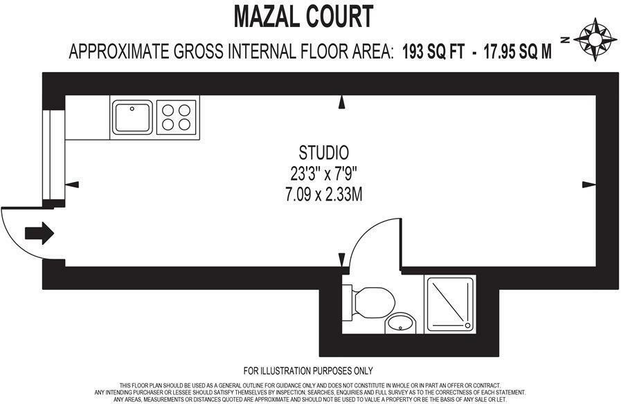 Flat 1, Mazal Court, Spring Garden, West Molesey floorplan