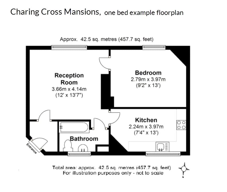 1 Bedrooms Flat to rent in Charing Cross Mansions, 26 Charing Cross Road, London WC2H