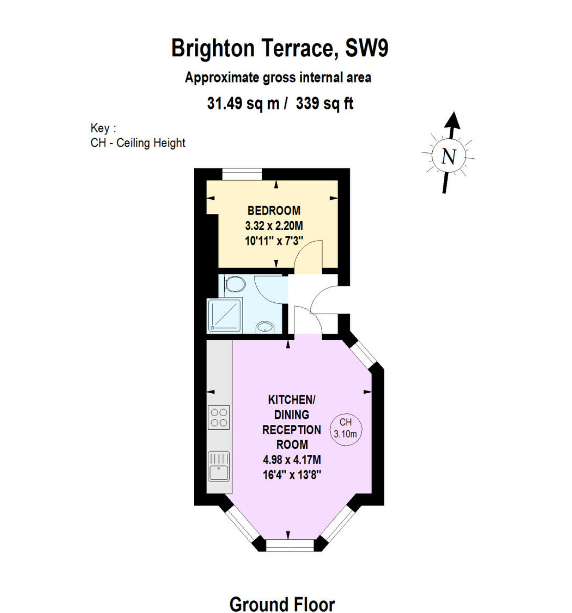 18, Brighton Terrace, London floorplan