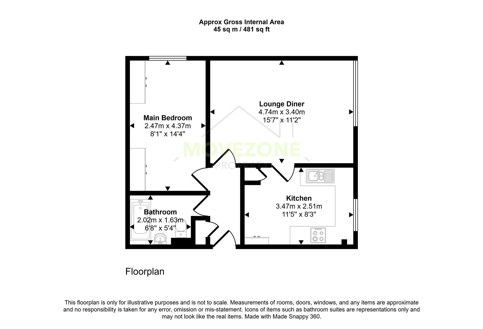 Mottingham Lane, London floorplan