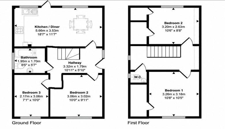 Colston Avenue, Carshalton floorplan